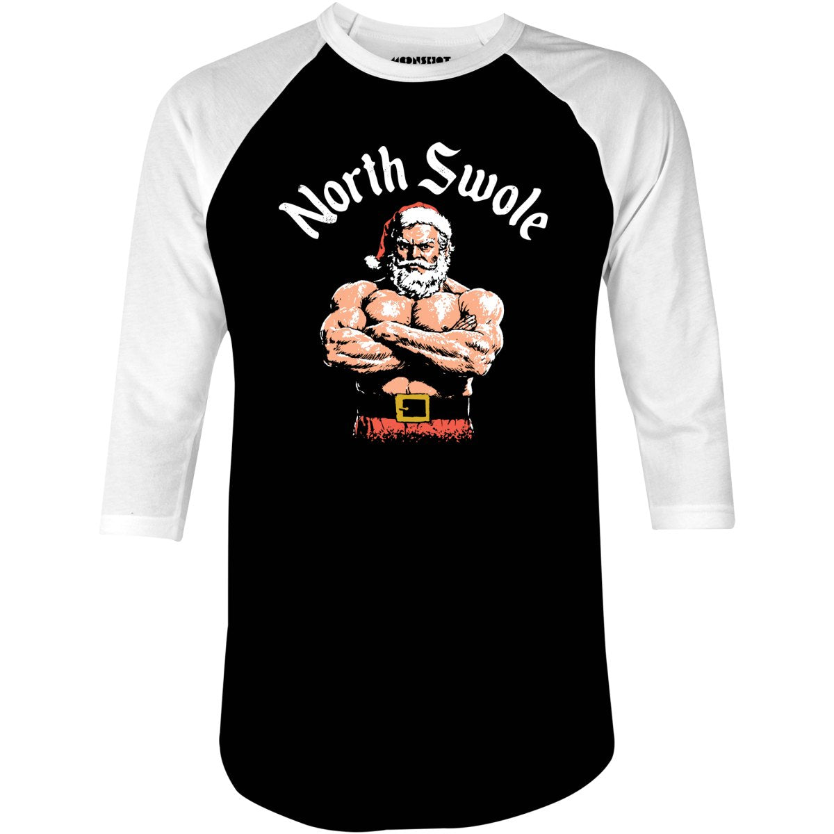 The North Swole - 3/4 Sleeve Raglan T-Shirt
