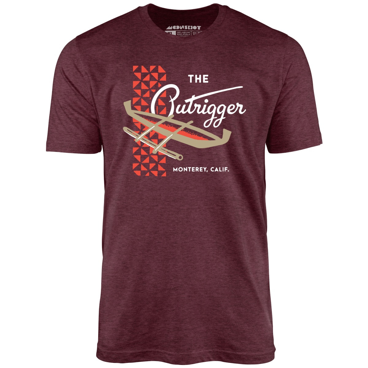 The Outrigger - Monterey, CA - Vintage Tiki Bar - Unisex T-Shirt