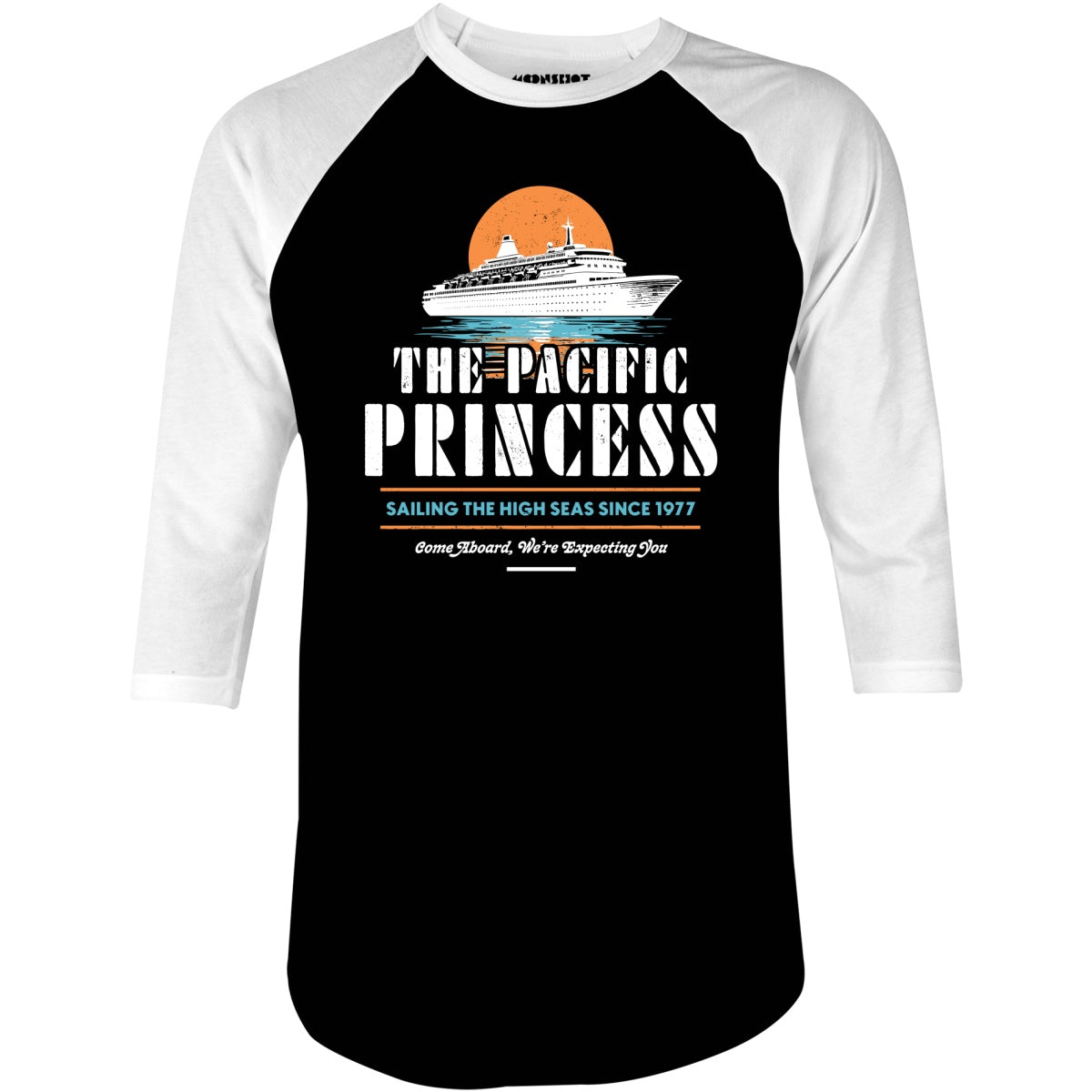The Pacific Princess - 3/4 Sleeve Raglan T-Shirt