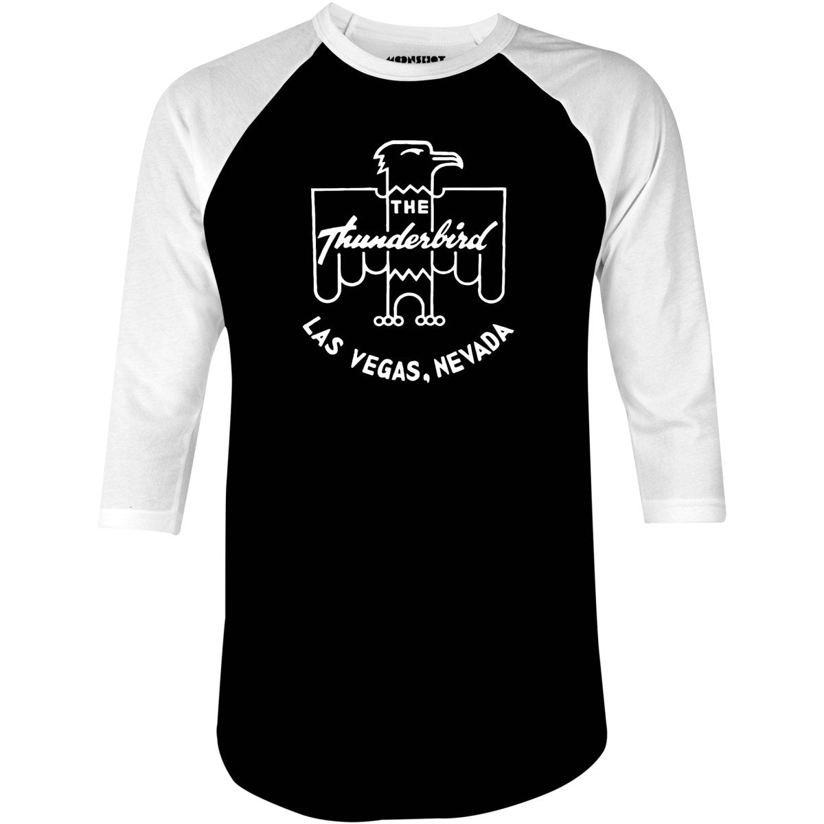 The Thunderbird - Vintage Las Vegas - 3/4 Sleeve Raglan T-Shirt