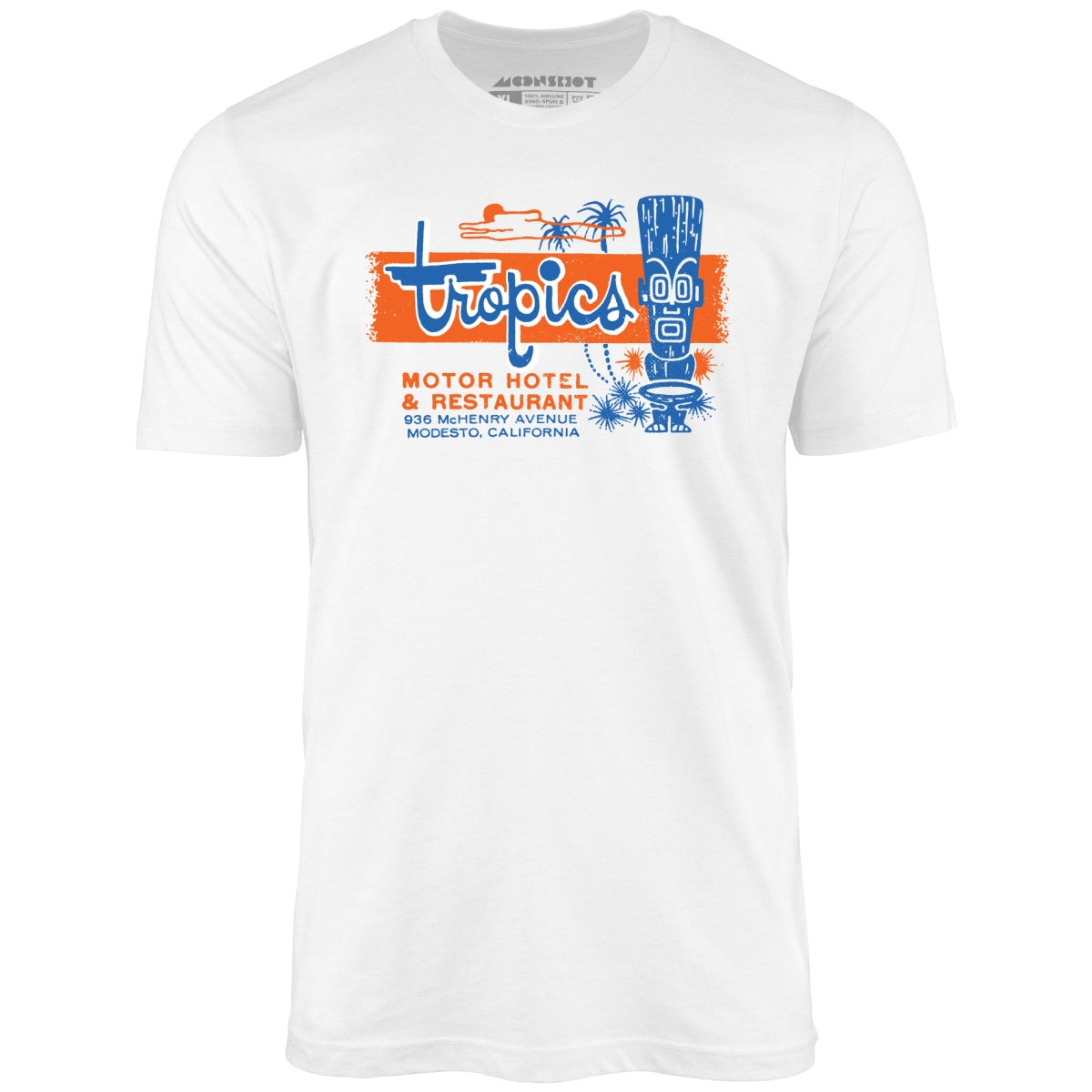 The Tropics - Modesto, CA - Vintage Tiki Bar - Unisex T-Shirt