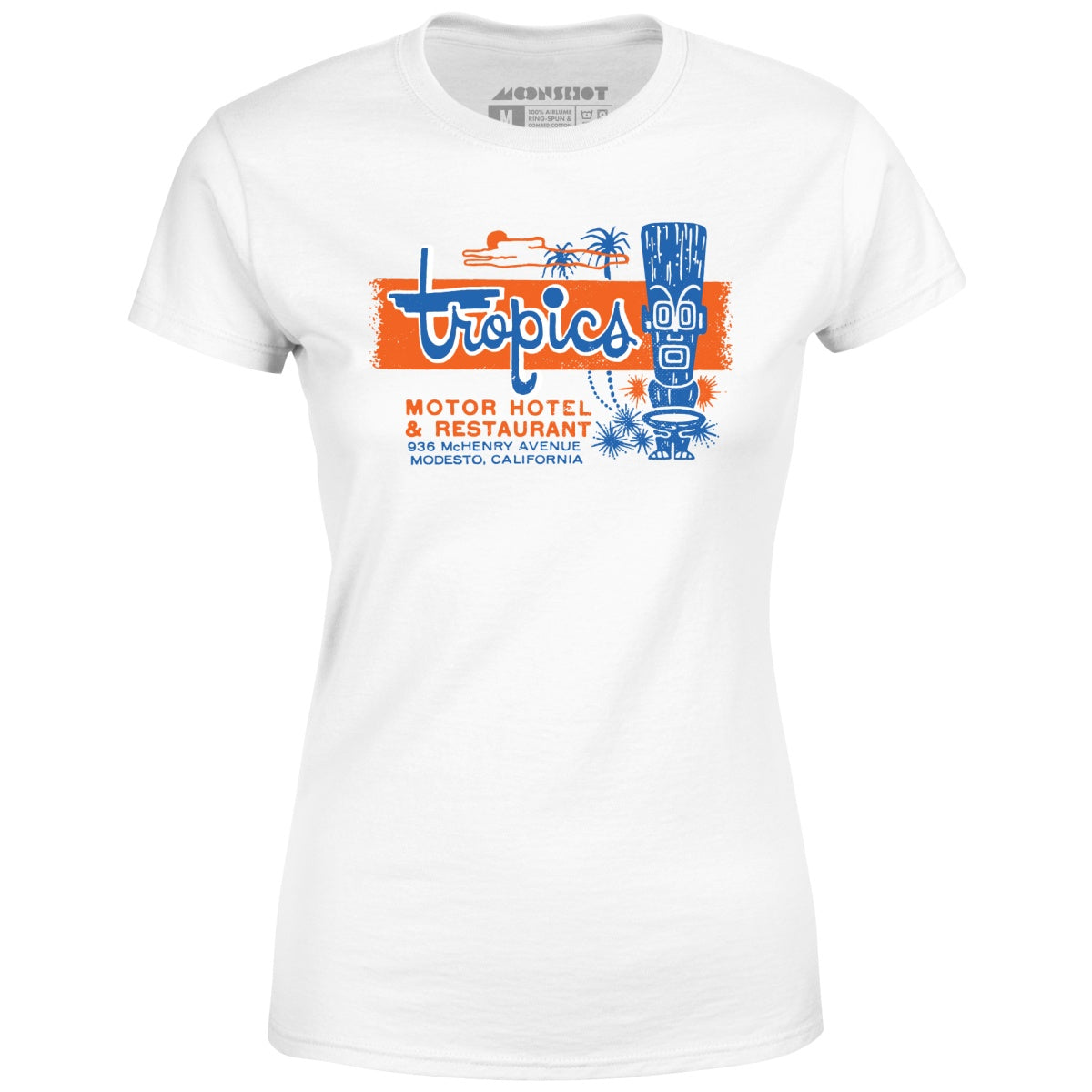 The Tropics - Modesto, CA - Vintage Tiki Bar - Women's T-Shirt
