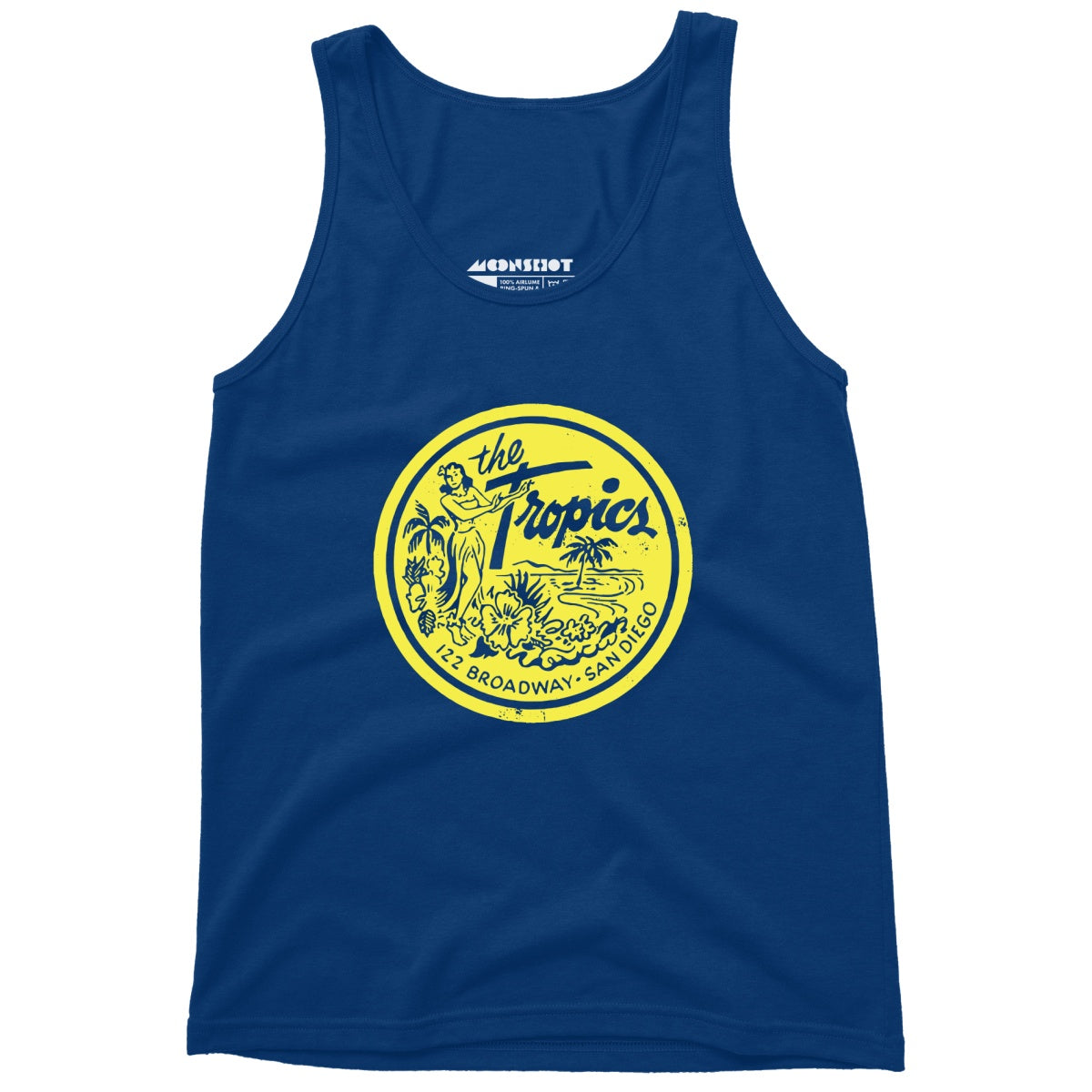 The Tropics - San Diego, CA - Vintage Tiki Bar - Unisex Tank Top