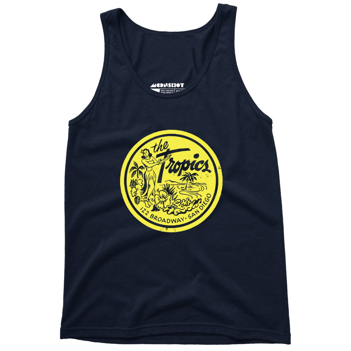 The Tropics - San Diego, CA - Vintage Tiki Bar - Unisex Tank Top
