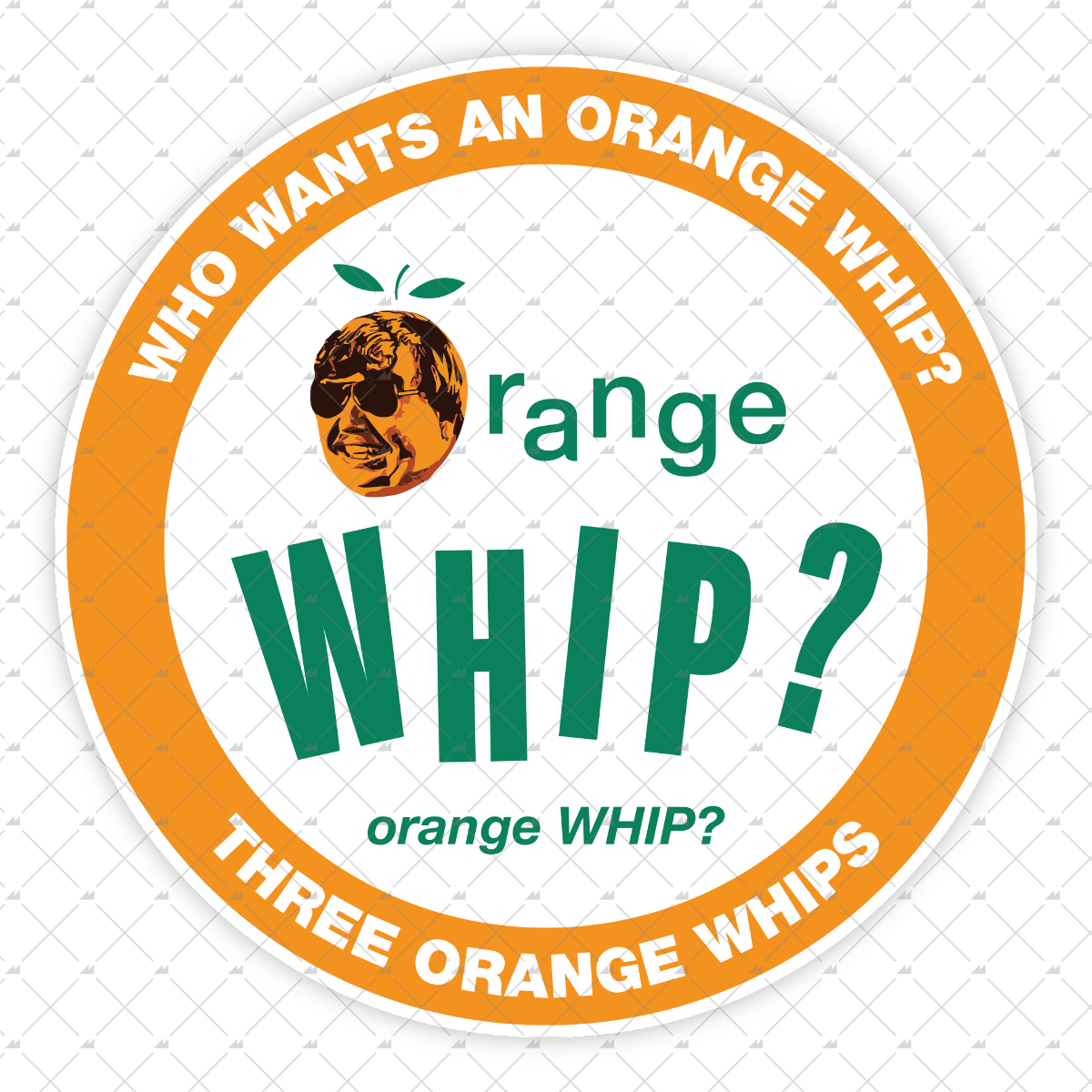 Three Orange Whips - Sticker