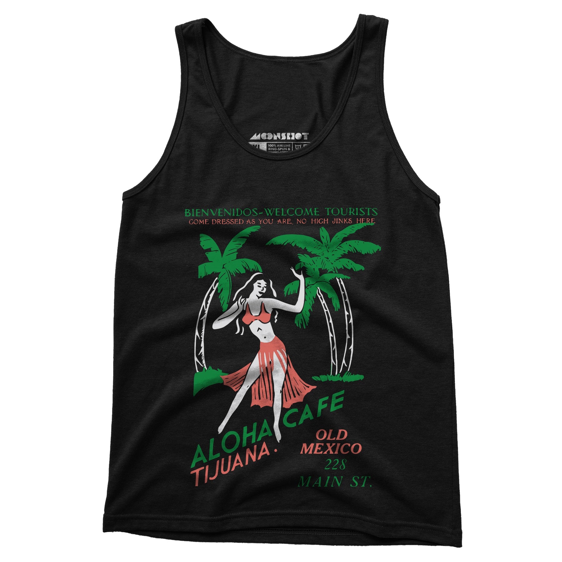 Aloha Cafe - Tijuana, Mexico - Vintage Tiki Bar - Unisex Tank Top