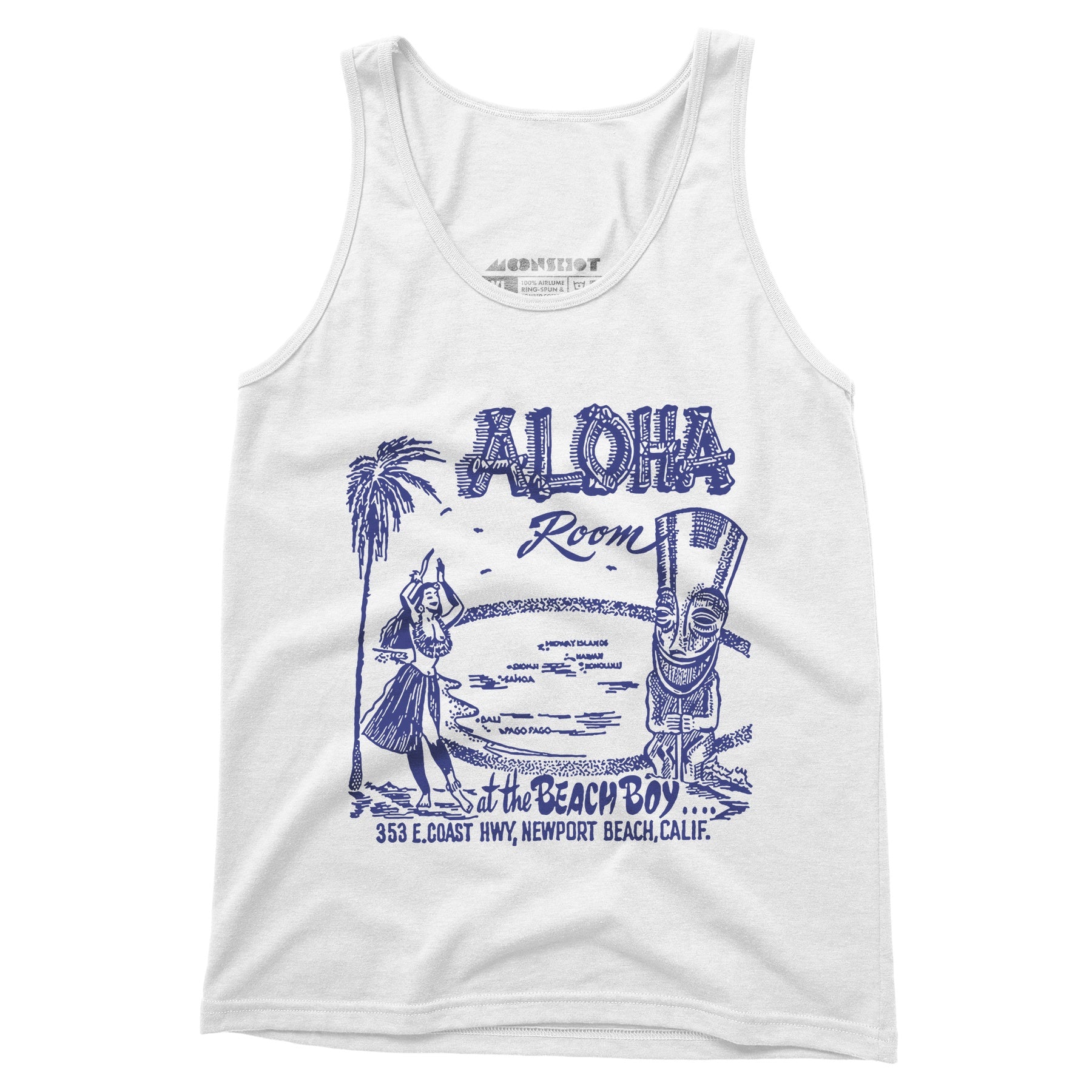 Aloha Room - Newport Beach, CA - Vintage Tiki Bar - Unisex Tank Top