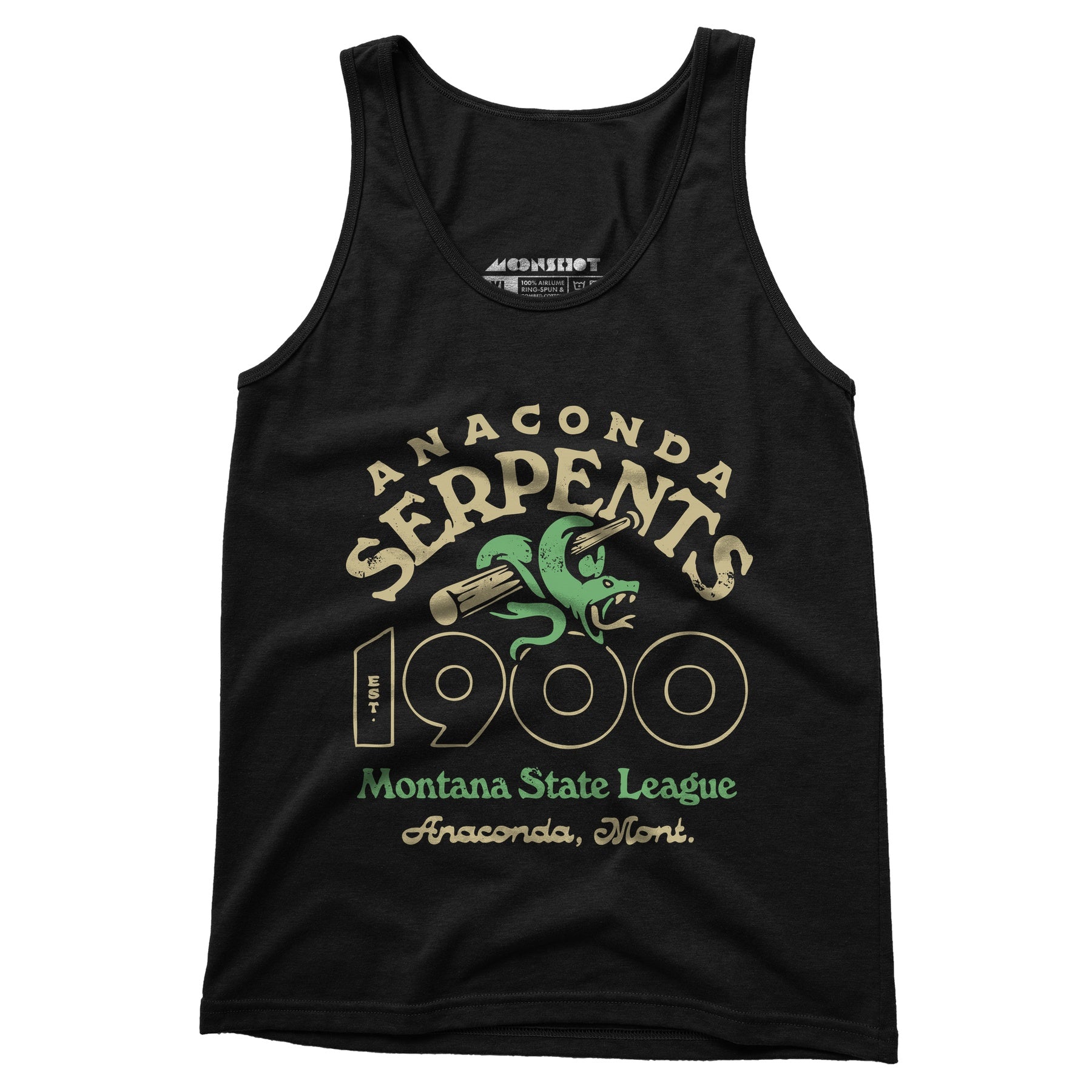 Anaconda Serpents - Montana - Vintage Defunct Baseball Teams - Unisex Tank Top