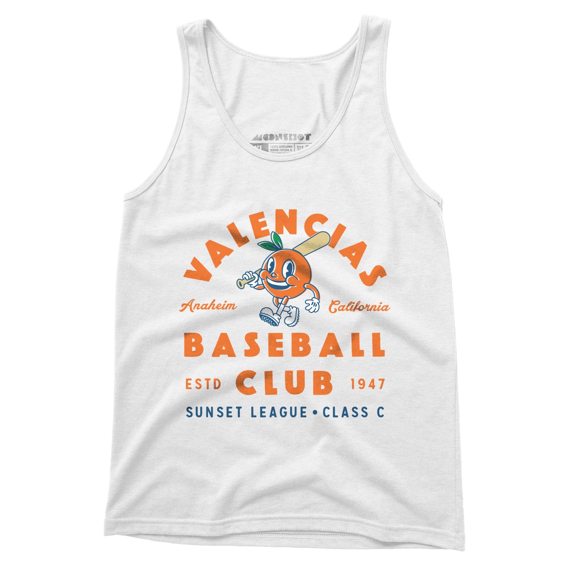 Anaheim Valencias - California - Vintage Defunct Baseball Teams - Unisex Tank Top