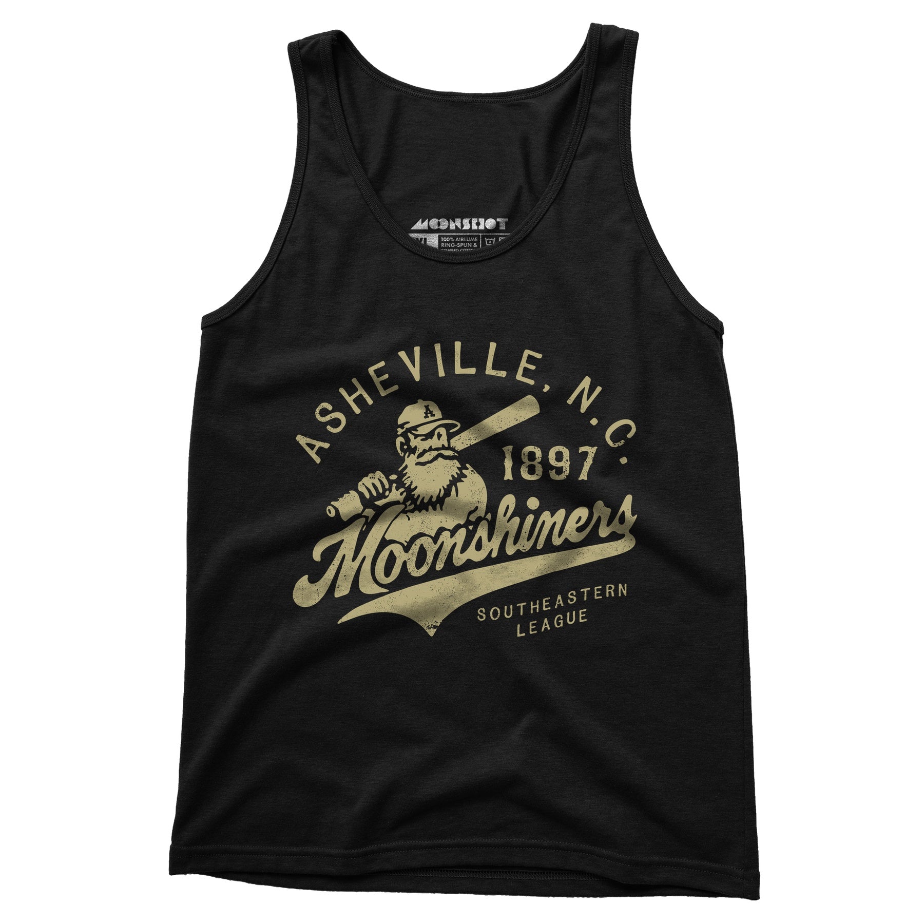 Asheville Moonshiners - North Carolina - Vintage Defunct Baseball Teams - Unisex Tank Top