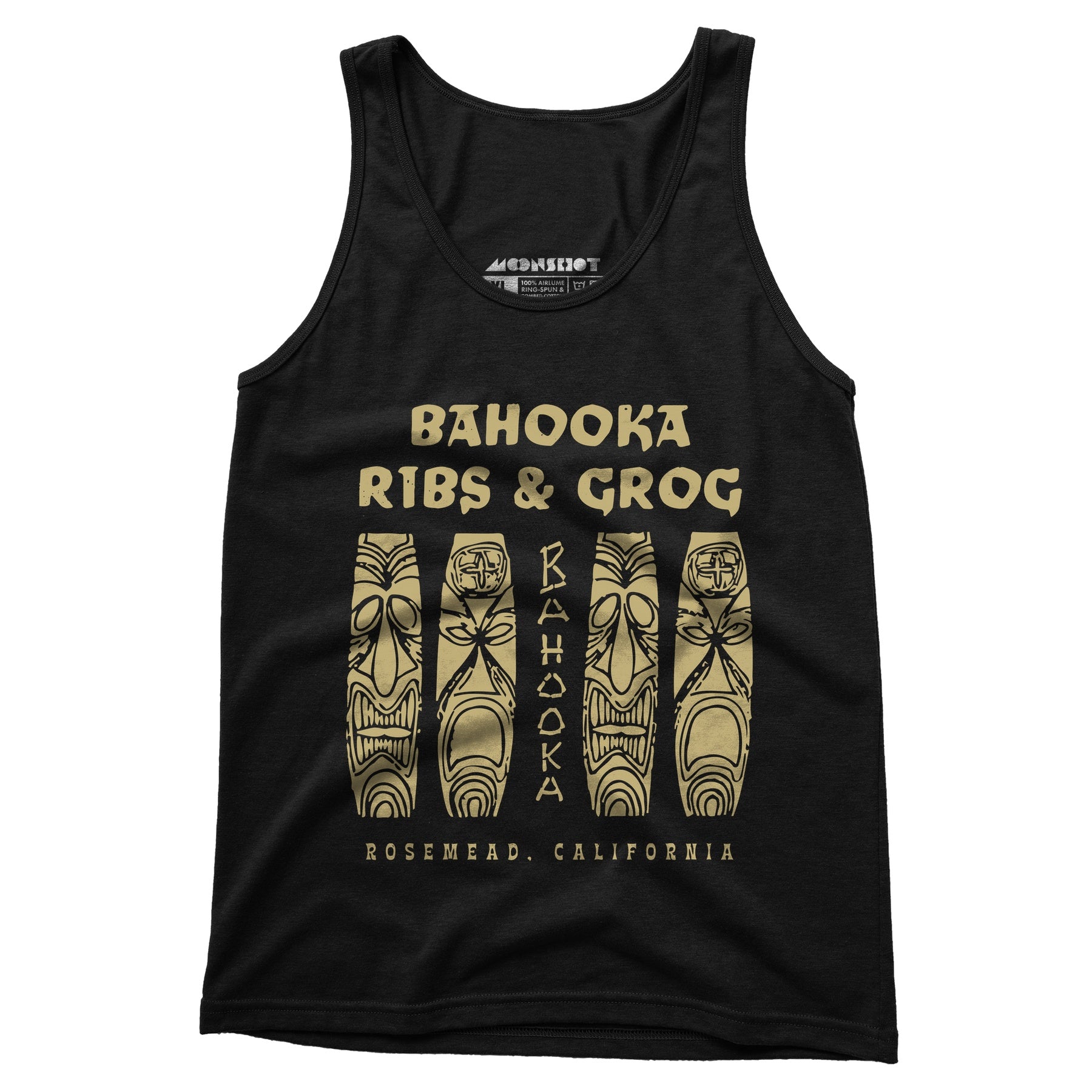 Bahooka Ribs & Grog - Rosemead, CA - Vintage Tiki Bar - Unisex Tank Top