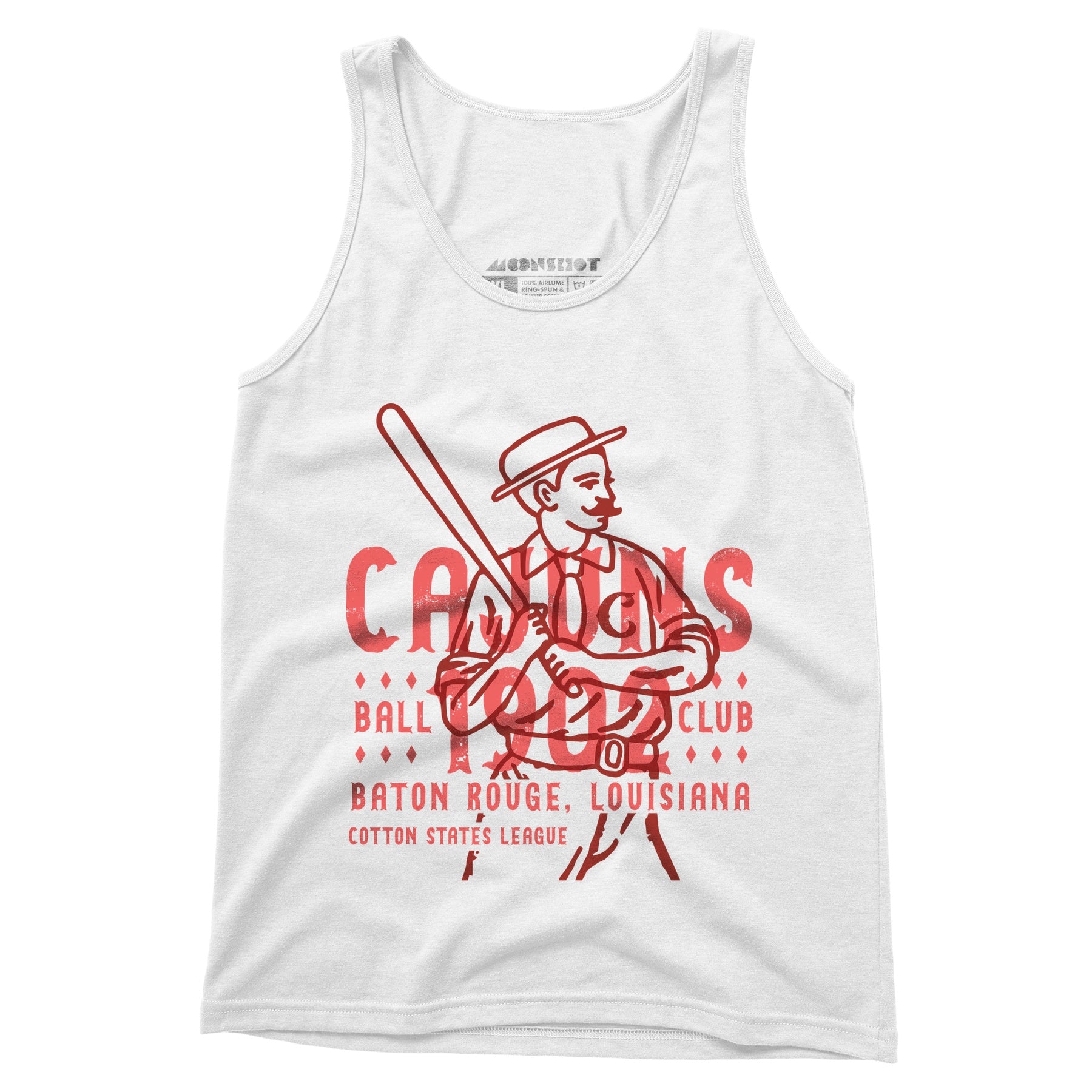 Baton Rouge Cajuns - Louisiana - Vintage Defunct Baseball Teams - Unisex Tank Top