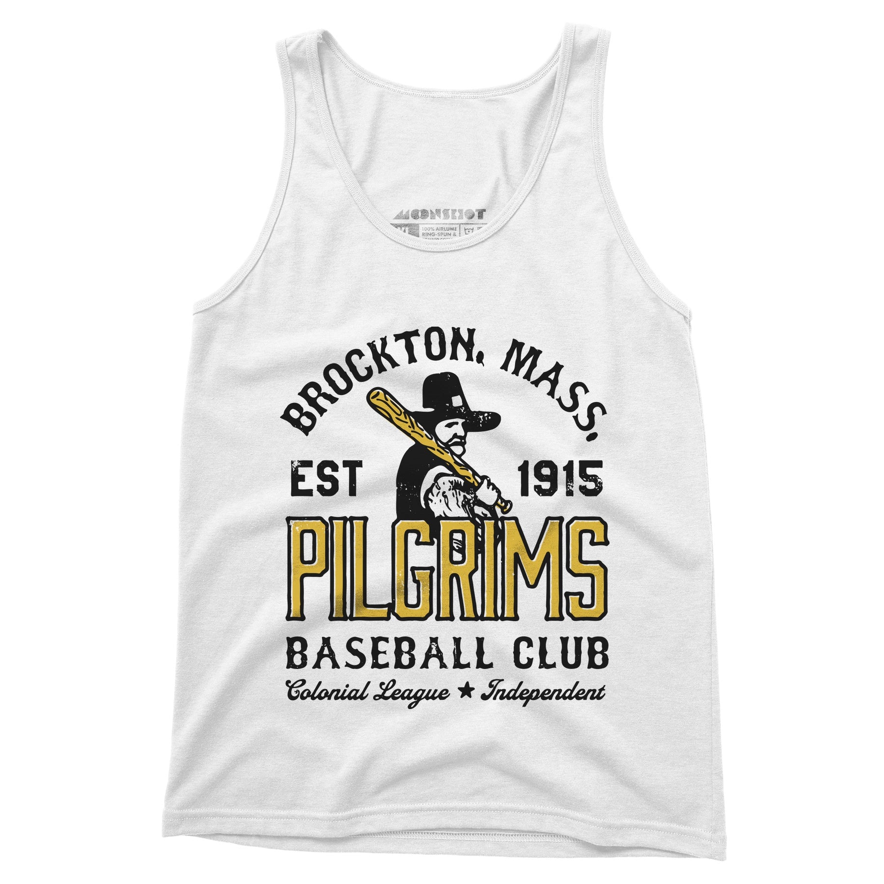 Brockton Pilgrims - Massachusetts - Vintage Defunct Baseball Teams - Unisex Tank Top