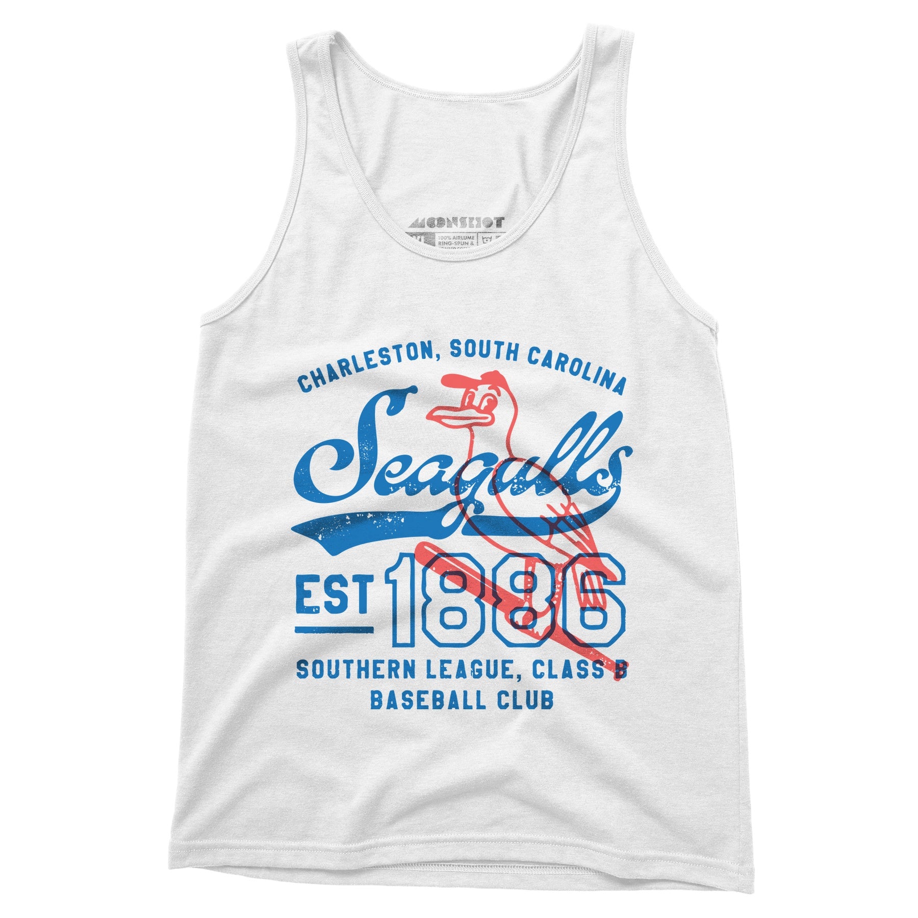 Charleston Seagulls - South Carolina - Vintage Defunct Baseball Teams - Unisex Tank Top