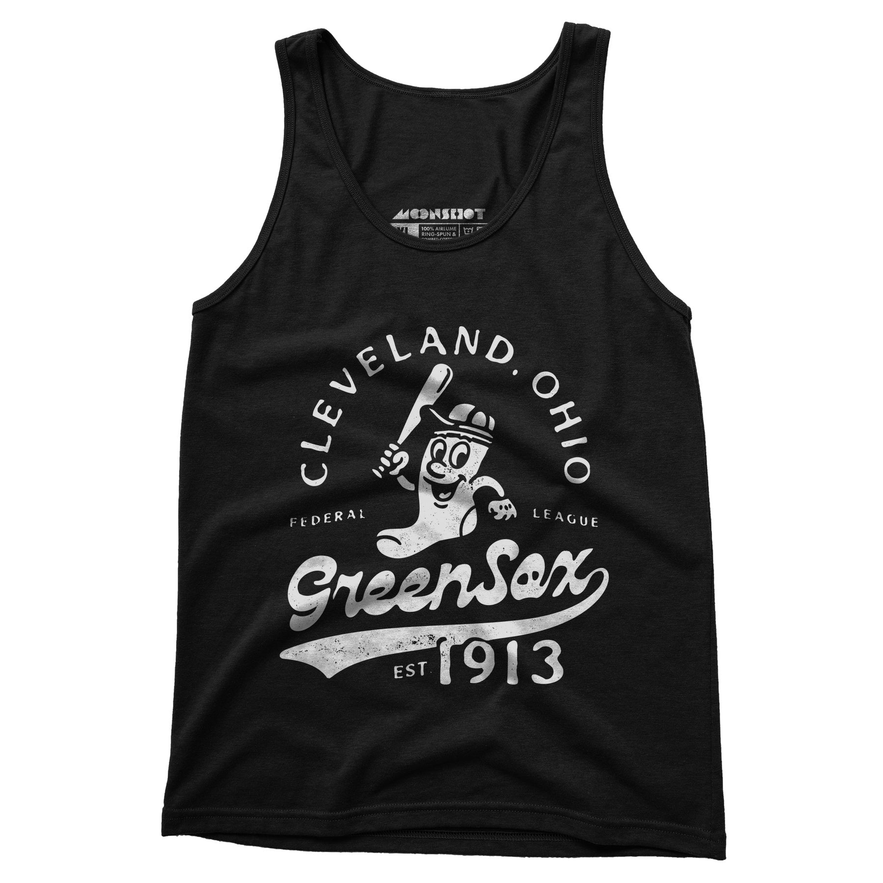 Cleveland Green Sox - Ohio - Vintage Defunct Baseball Teams - Unisex Tank Top
