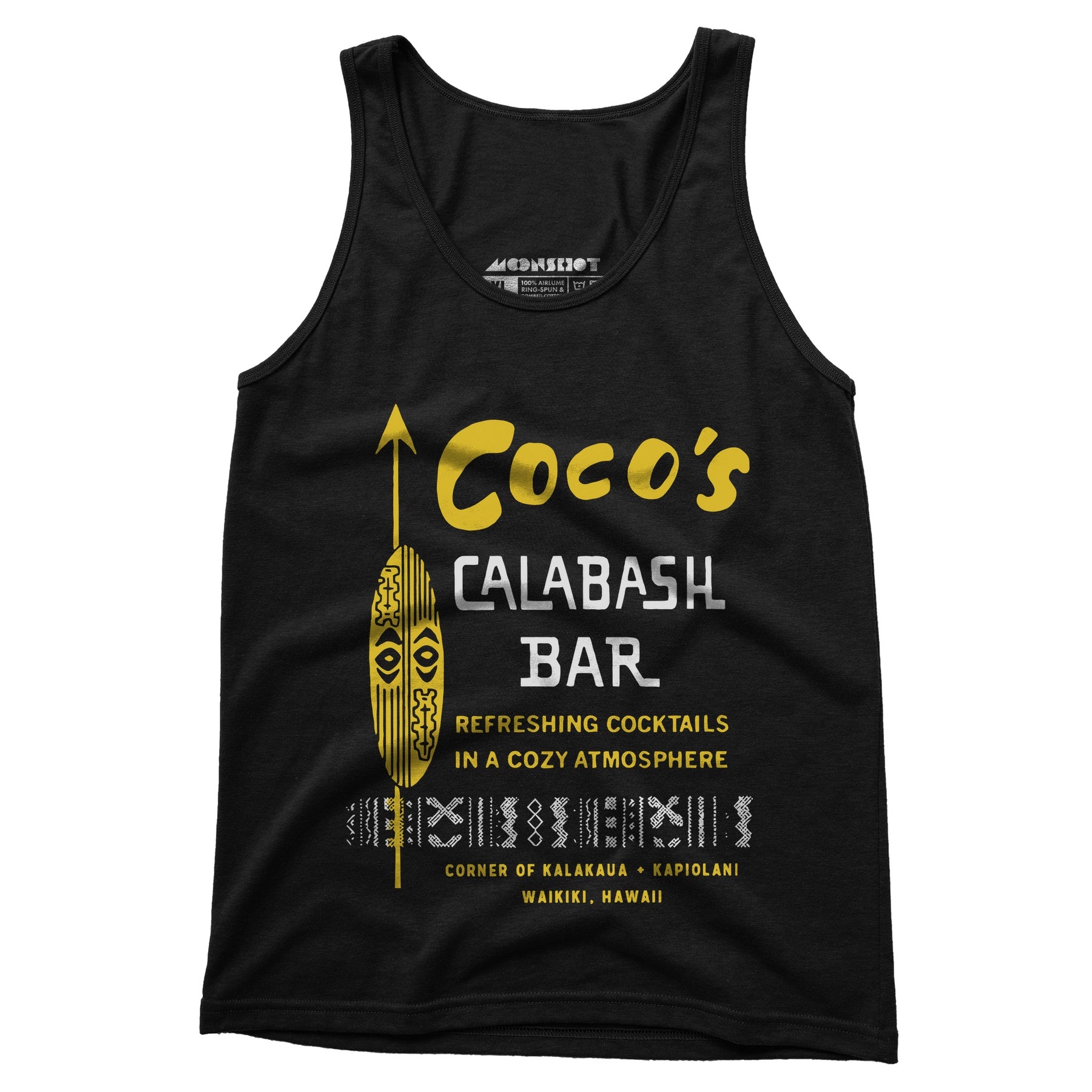 Coco's Calabash Bar - Waikiki, HI - Vintage Tiki Bar - Unisex Tank Top