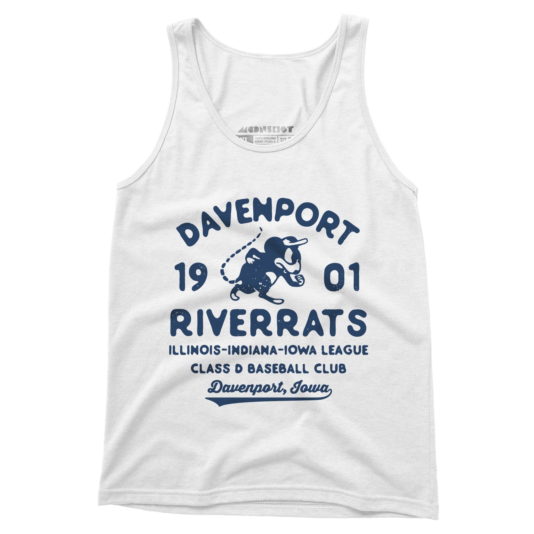 Davenport River Rats - Iowa - Vintage Defunct Baseball Teams - Unisex Tank Top