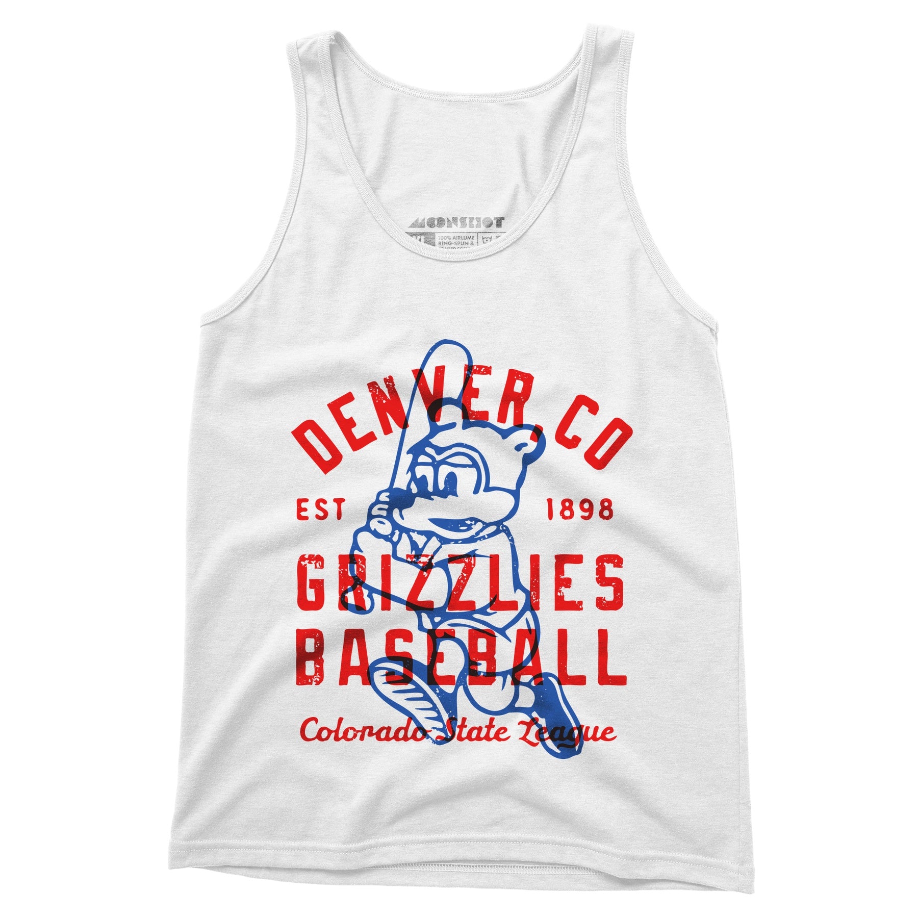 Denver Grizzlies - Colorado - Vintage Defunct Baseball Teams - Unisex Tank Top