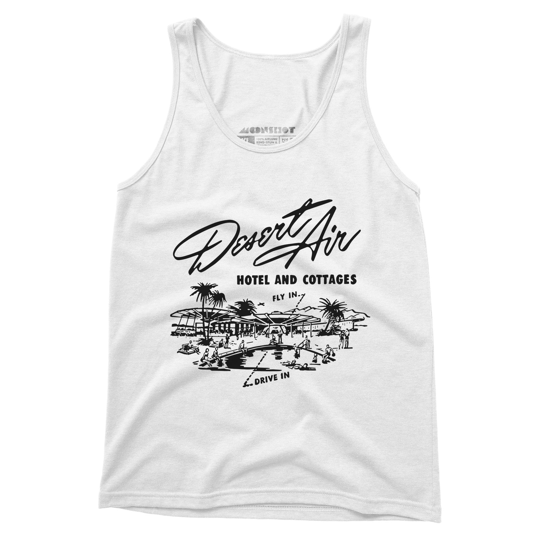Desert Air Hotel & Cottages v2 - Vintage Palm Springs, CA - Unisex Tank Top