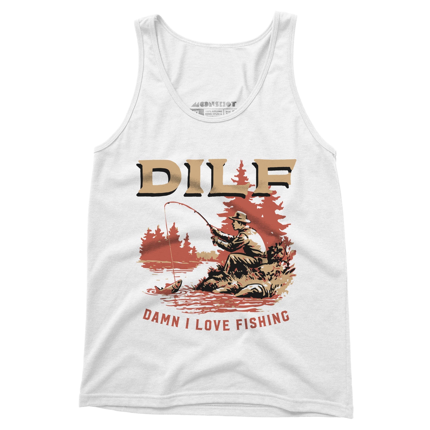 DILF Damn I Love Fishing - Unisex Tank Top
