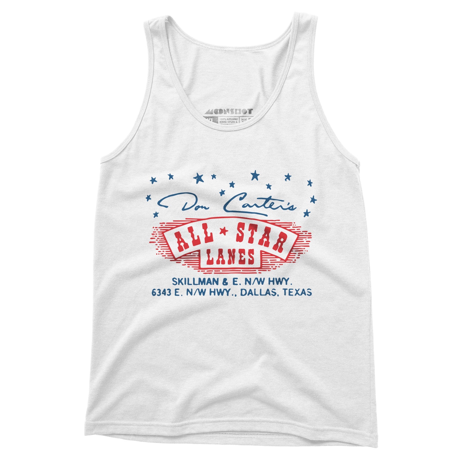 Don Carter's All Star Lanes - Dallas, TX - Vintage Bowling Alley - Unisex Tank Top