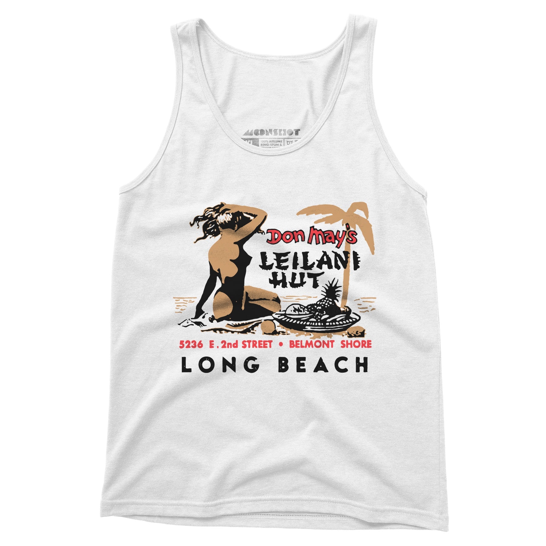 Don May's Leilani Hut - Belmont Shore, CA - Vintage Tiki Bar - Unisex Tank Top
