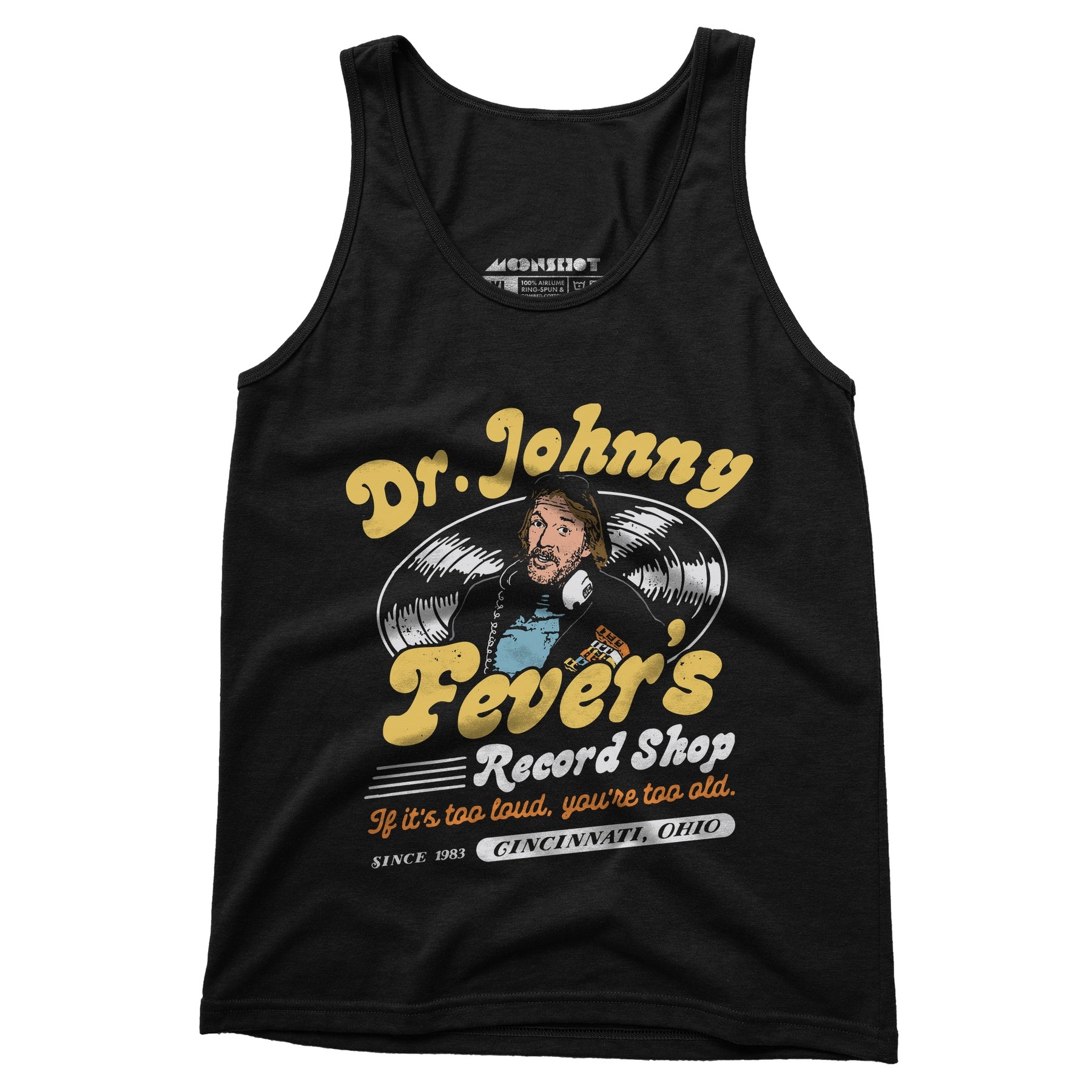 Dr. Johnny Fever's Record Shop - Unisex Tank Top