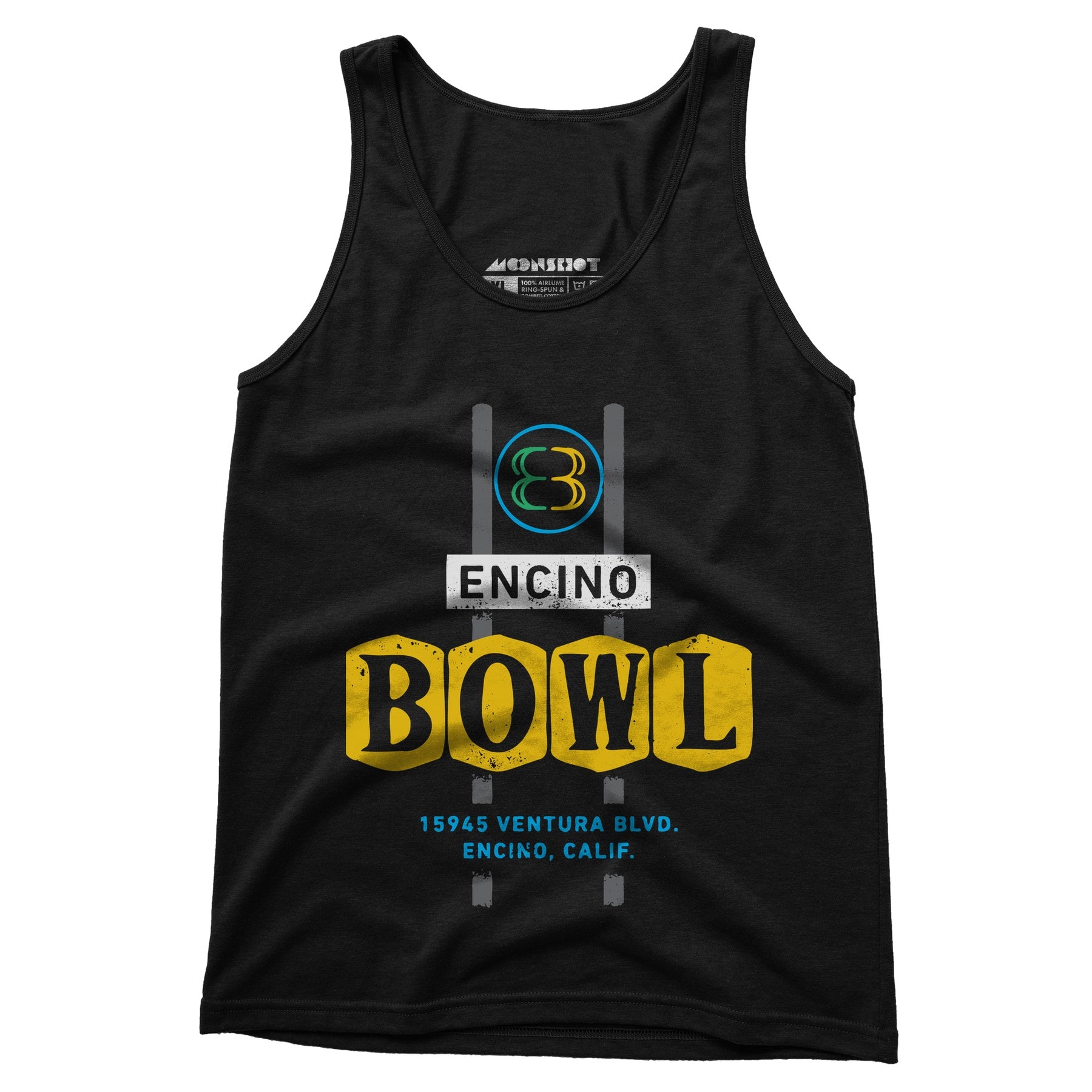 Encino Bowl - Encino, CA - Vintage Bowling Alley - Unisex Tank Top