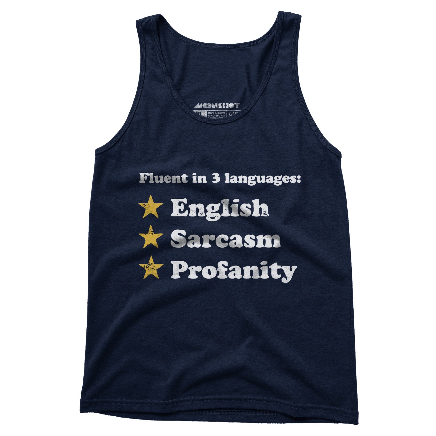 Fluent in 3 Languages - Unisex Tank Top