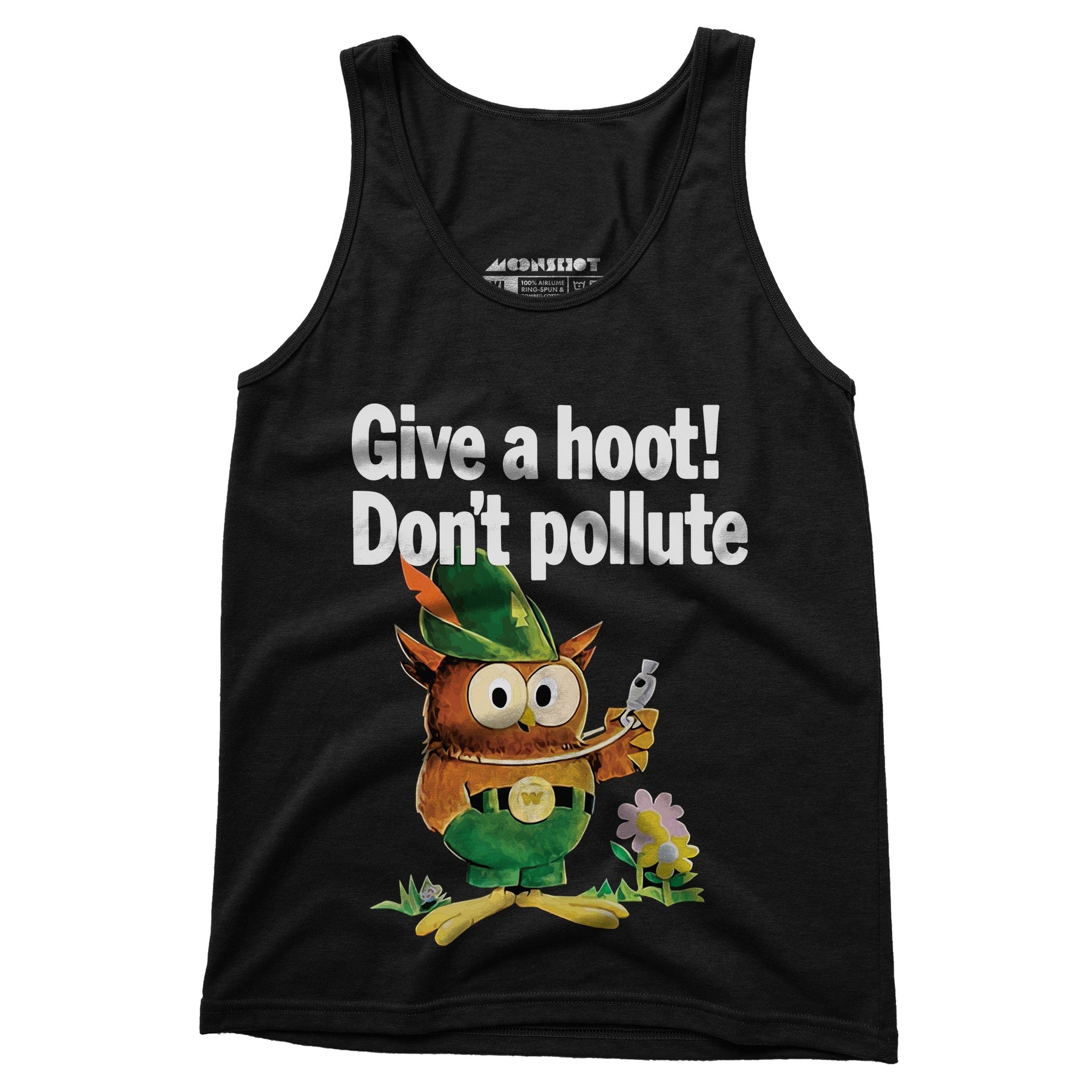 Give a Hoot Don't Pollute - Woodsy Owl Retro - Unisex Tank Top