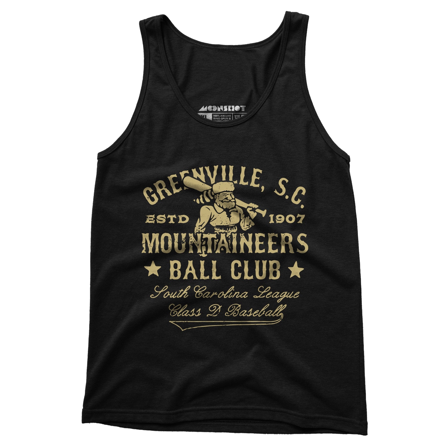 Greenville Mountaineers - South Carolina - Vintage Defunct Baseball Teams - Unisex Tank Top