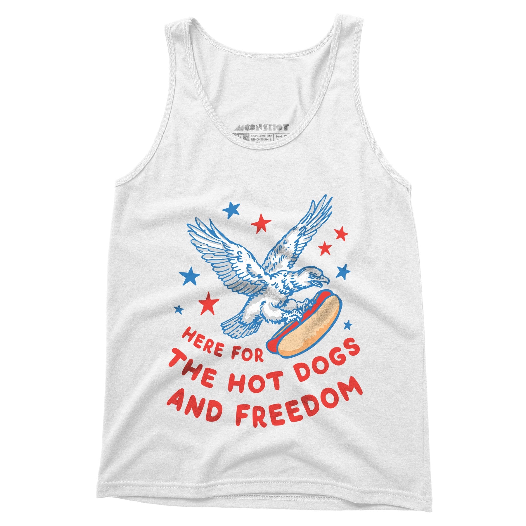 Here For The Hot Dogs and Freedom - Unisex Tank Top