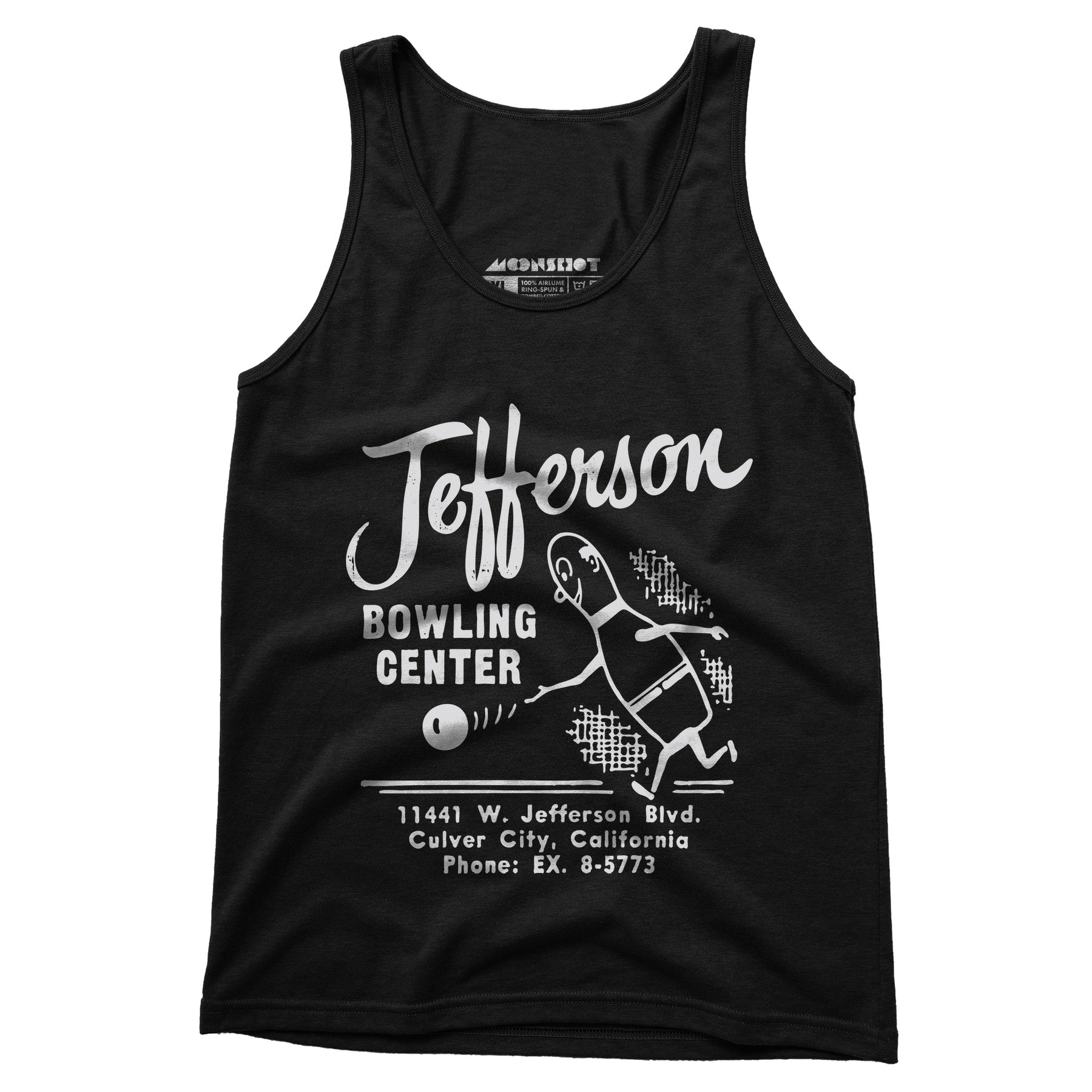 Jefferson Bowling Center - Culver City, CA - Vintage Bowling Alley - Unisex Tank Top