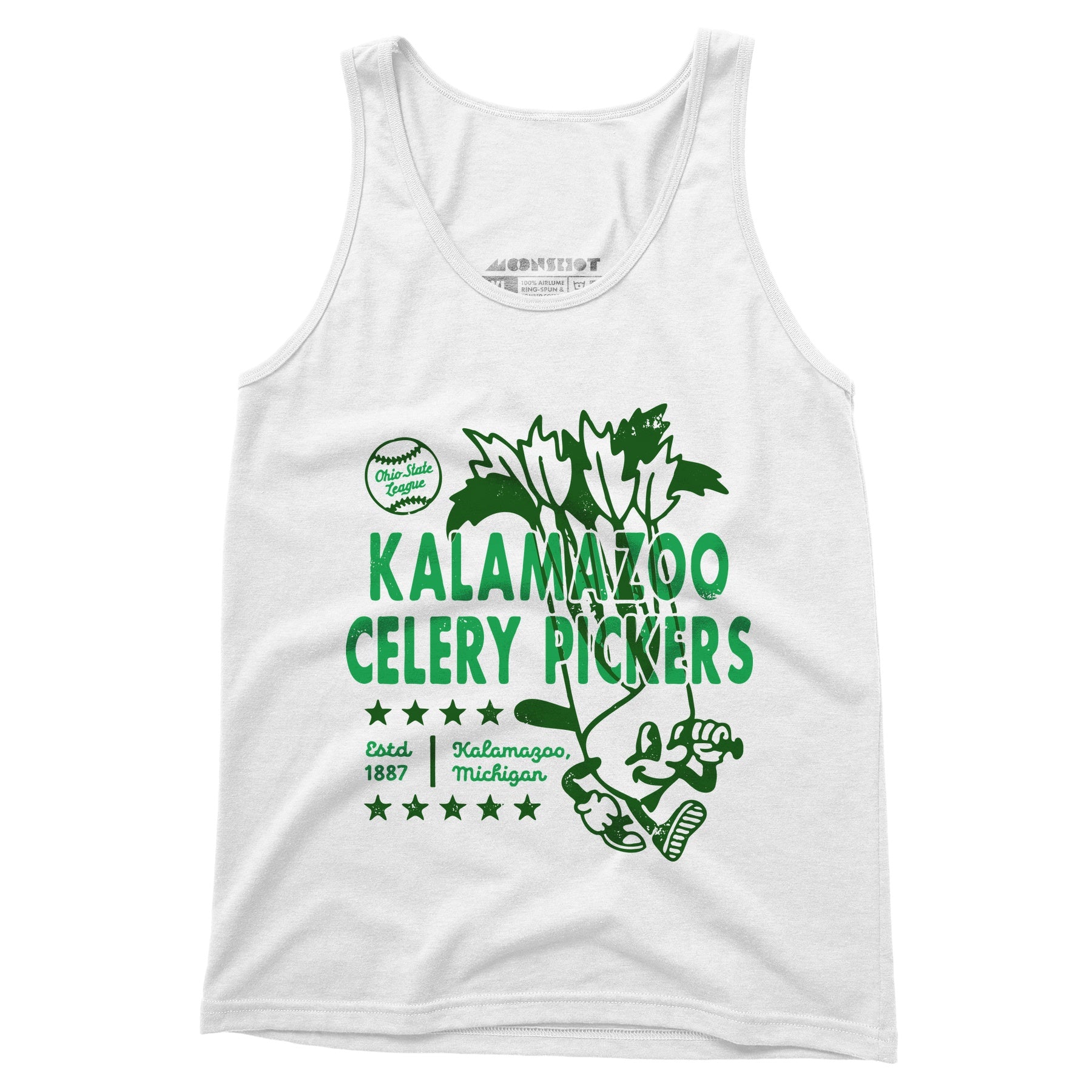 Kalamazoo Celery Pickers - Michigan - Vintage Defunct Baseball Teams - Unisex Tank Top