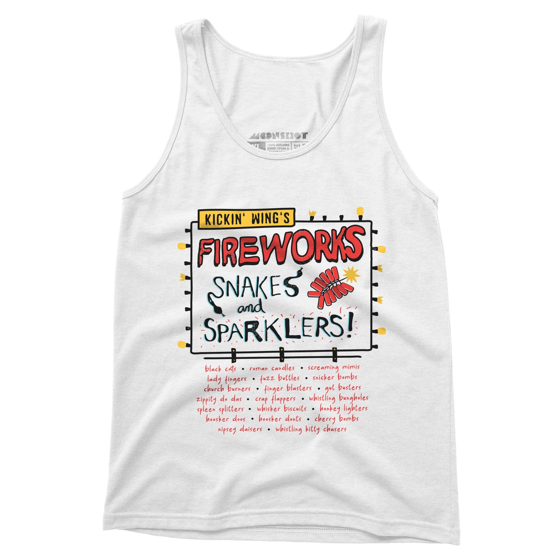 Kickin' Wing's Fireworks - Unisex Tank Top