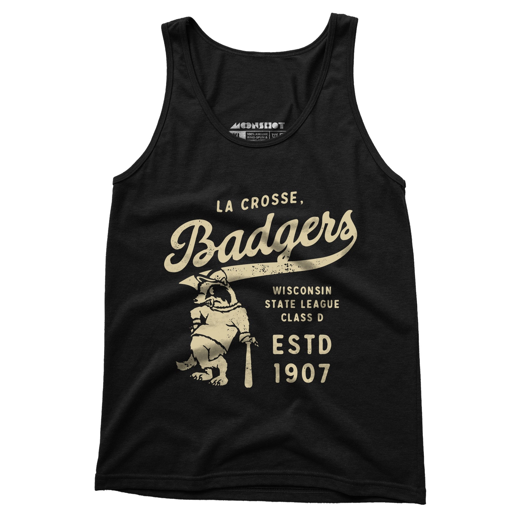 La Crosse Badgers - Wisconsin - Vintage Defunct Baseball Teams - Unisex Tank Top
