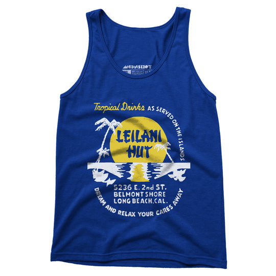 Leilani Hut - Long Beach, CA - Vintage Tiki Bar - Unisex Tank Top