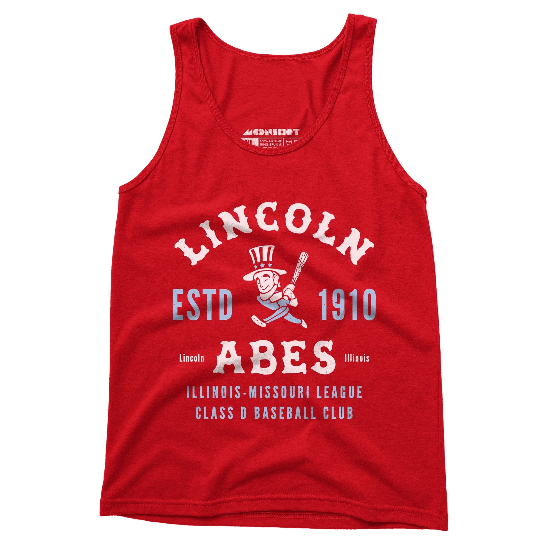 Lincoln Abes - Illinois - Vintage Defunct Baseball Teams - Unisex Tank Top