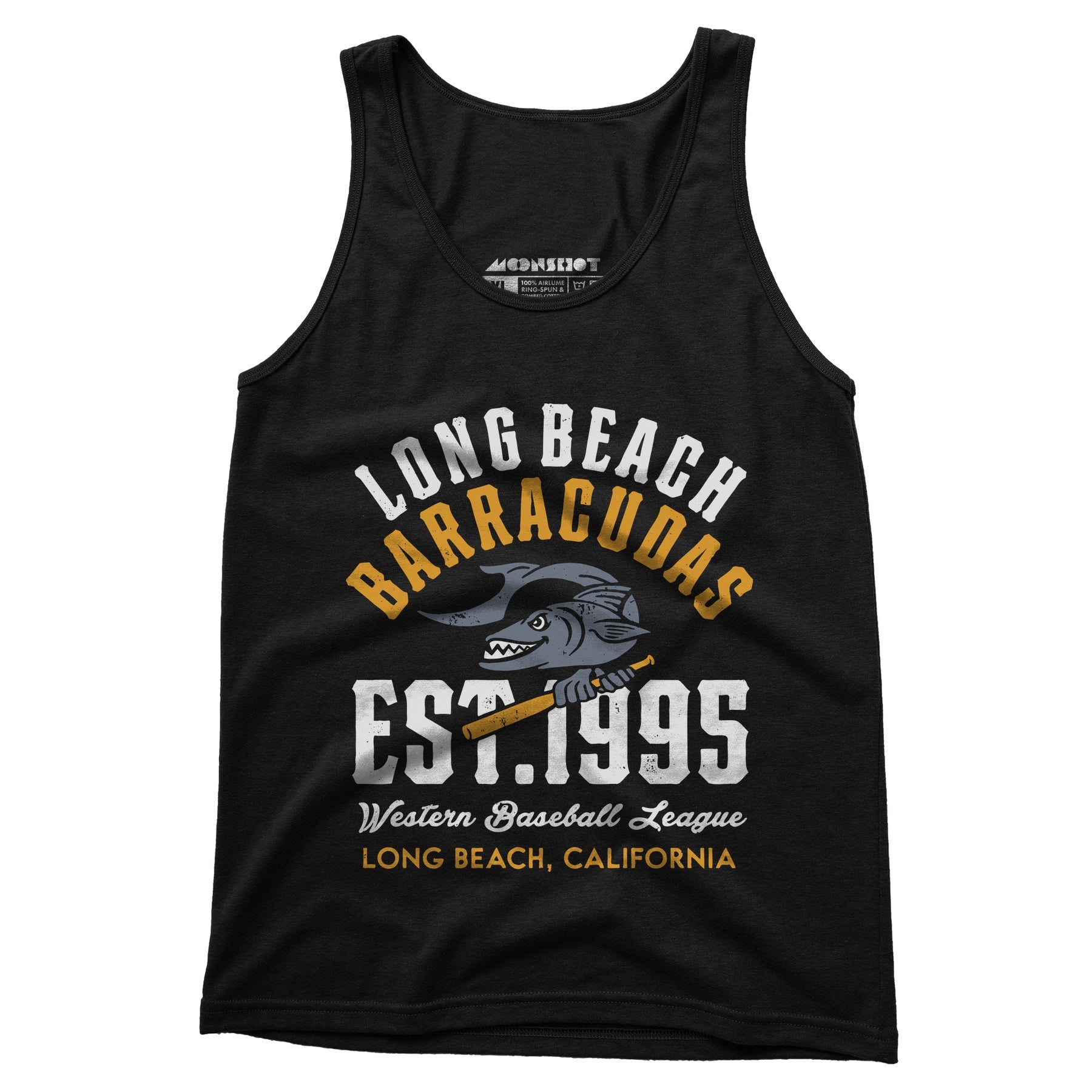 Long Beach Barracudas - California - Vintage Defunct Baseball Teams - Unisex Tank Top