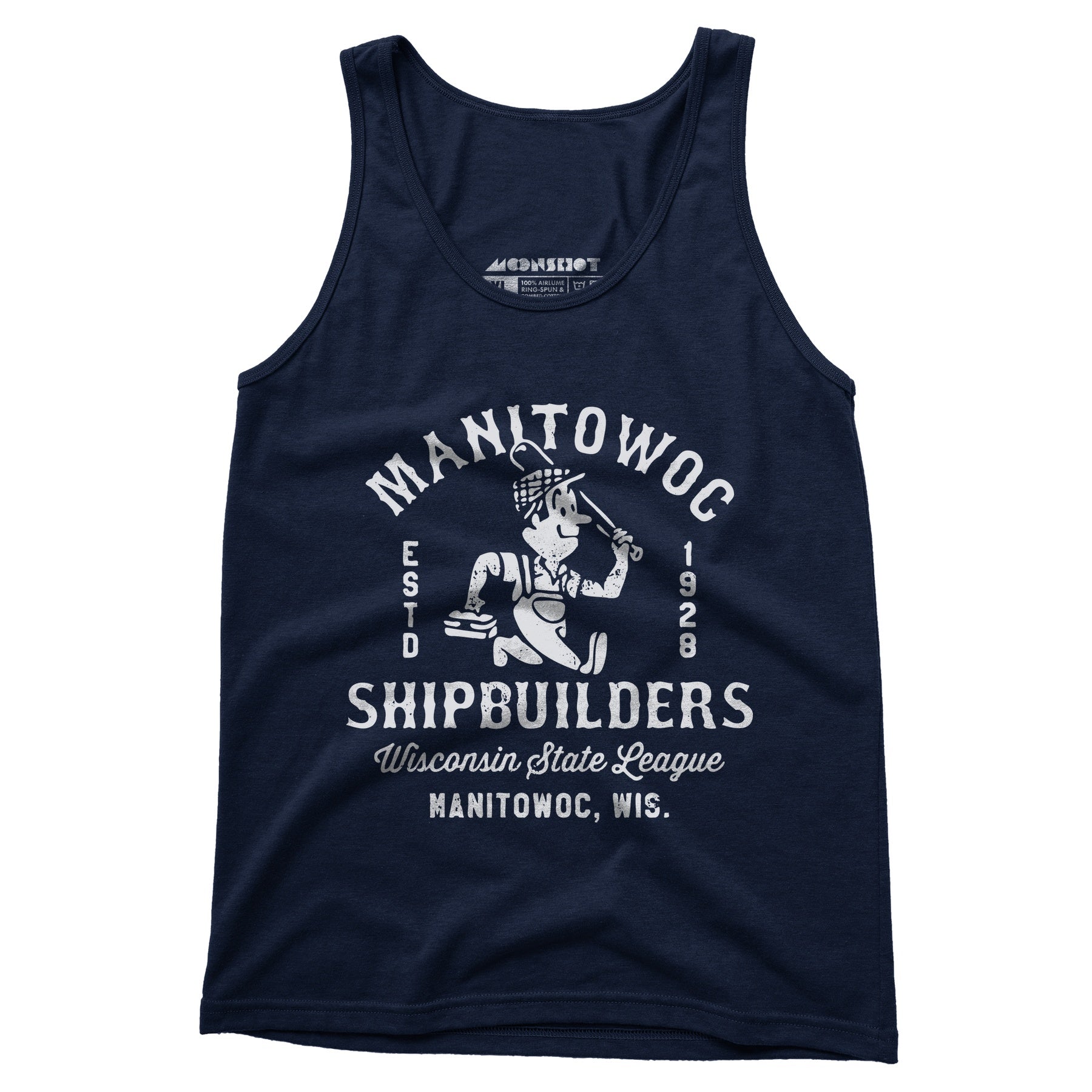 Manitowoc Shipbuilders - Wisconsin - Vintage Defunct Baseball Teams - Unisex Tank Top