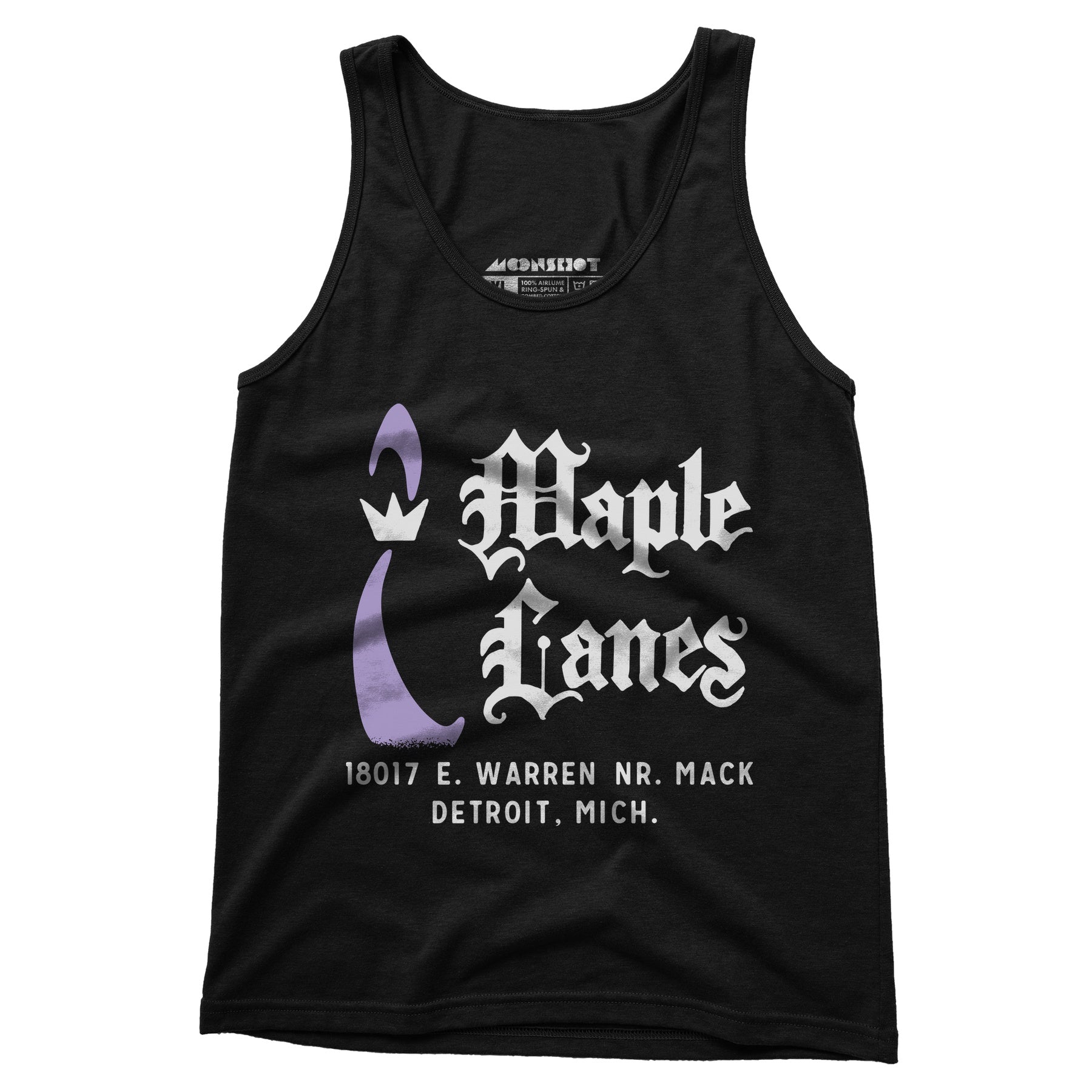 Maple Lanes - Detroit, MI - Vintage Bowling Alley - Unisex Tank Top