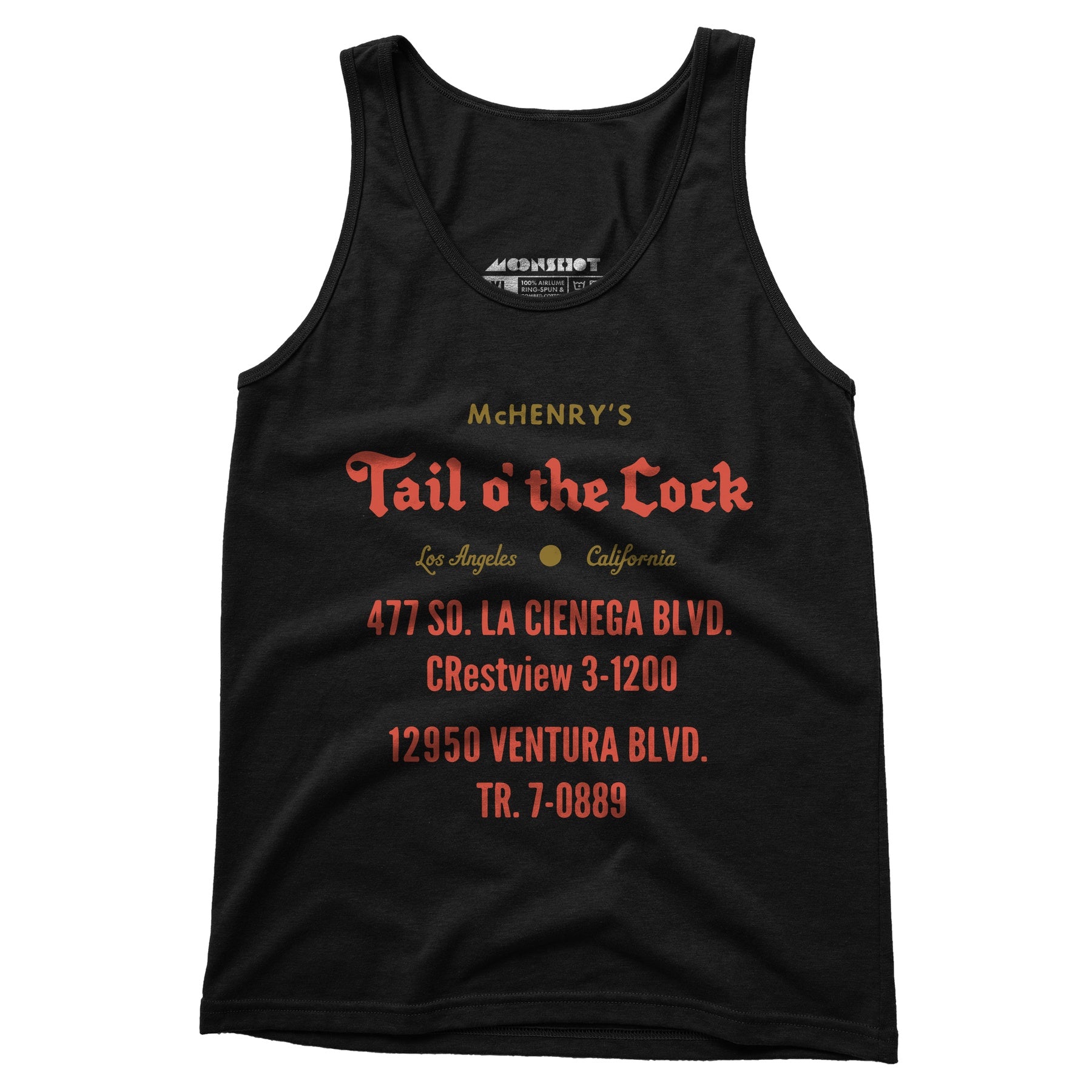 McHenry's Tail o' the Cock - Los Angeles, CA - Vintage Restaurant - Unisex Tank Top