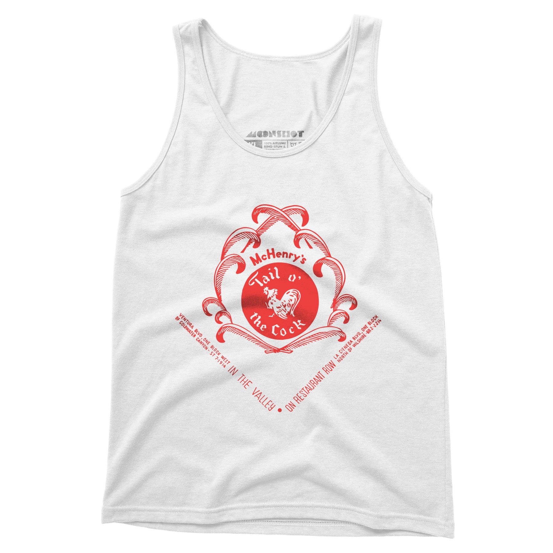 McHenry's Tail o' the Cock v2 - Los Angeles, CA - Vintage Restaurant - Unisex Tank Top