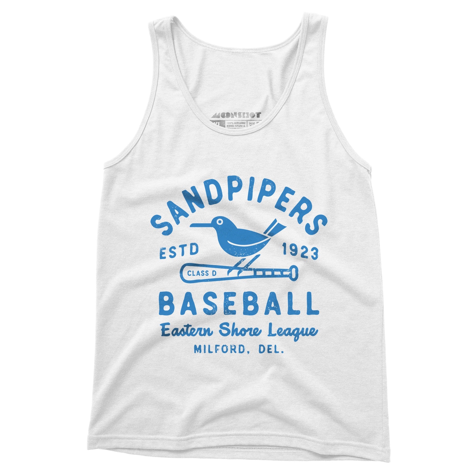 Milford Sandpipers - Delaware - Vintage Defunct Baseball Teams - Unisex Tank Top