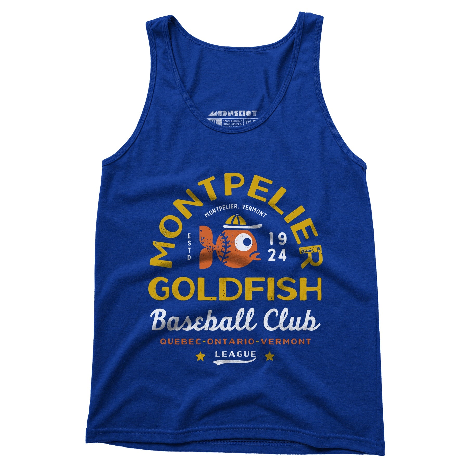 Montpelier Goldfish - Vermont - Vintage Defunct Baseball Teams - Unisex Tank Top