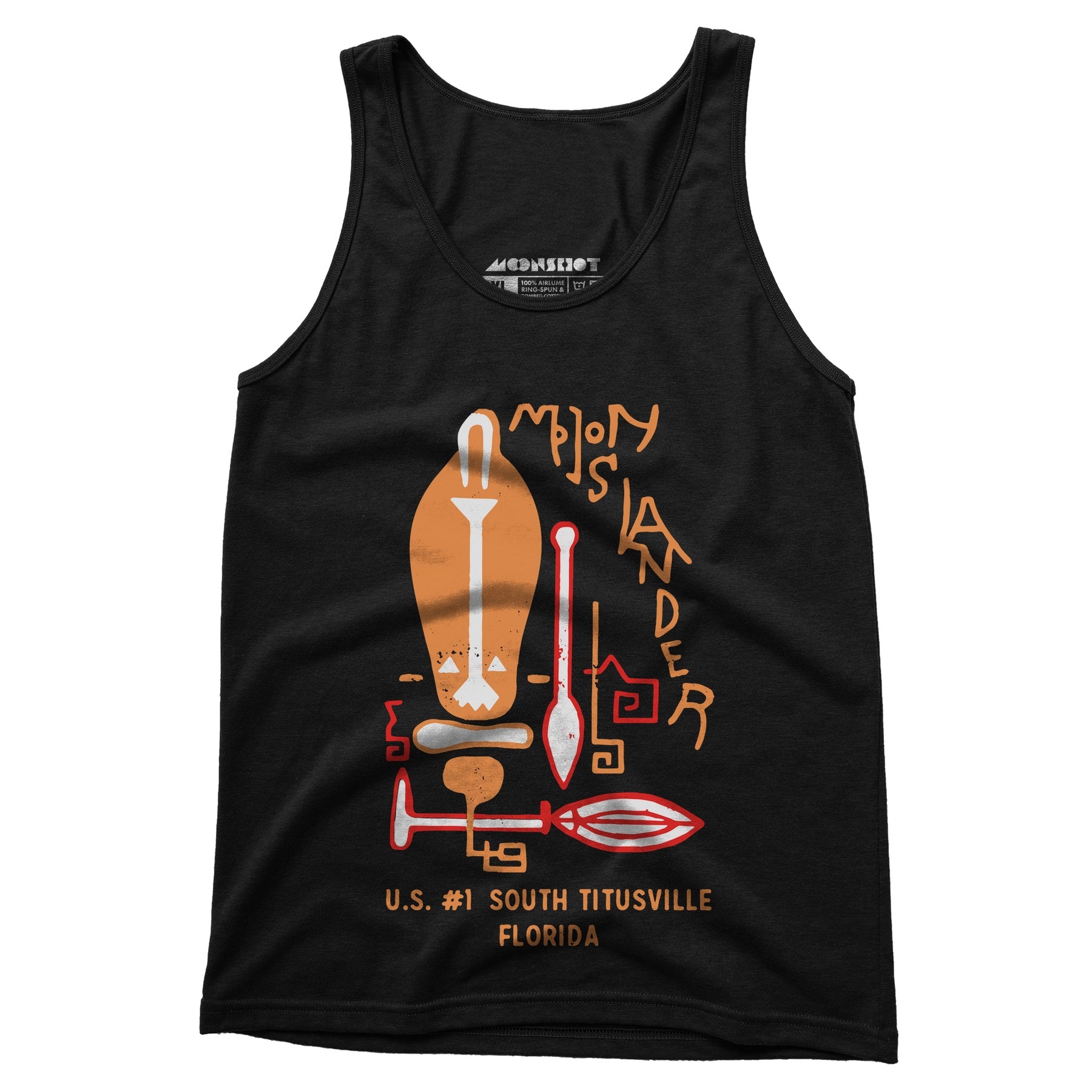 Moon Islander - Titusville, FL - Vintage Tiki Bar - Unisex Tank Top