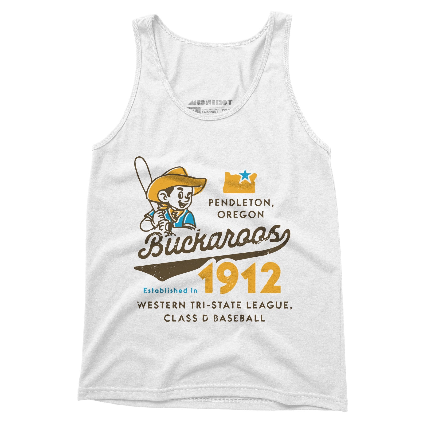 Pendleton Buckaroos - Oregon - Vintage Defunct Baseball Teams - Unisex Tank Top