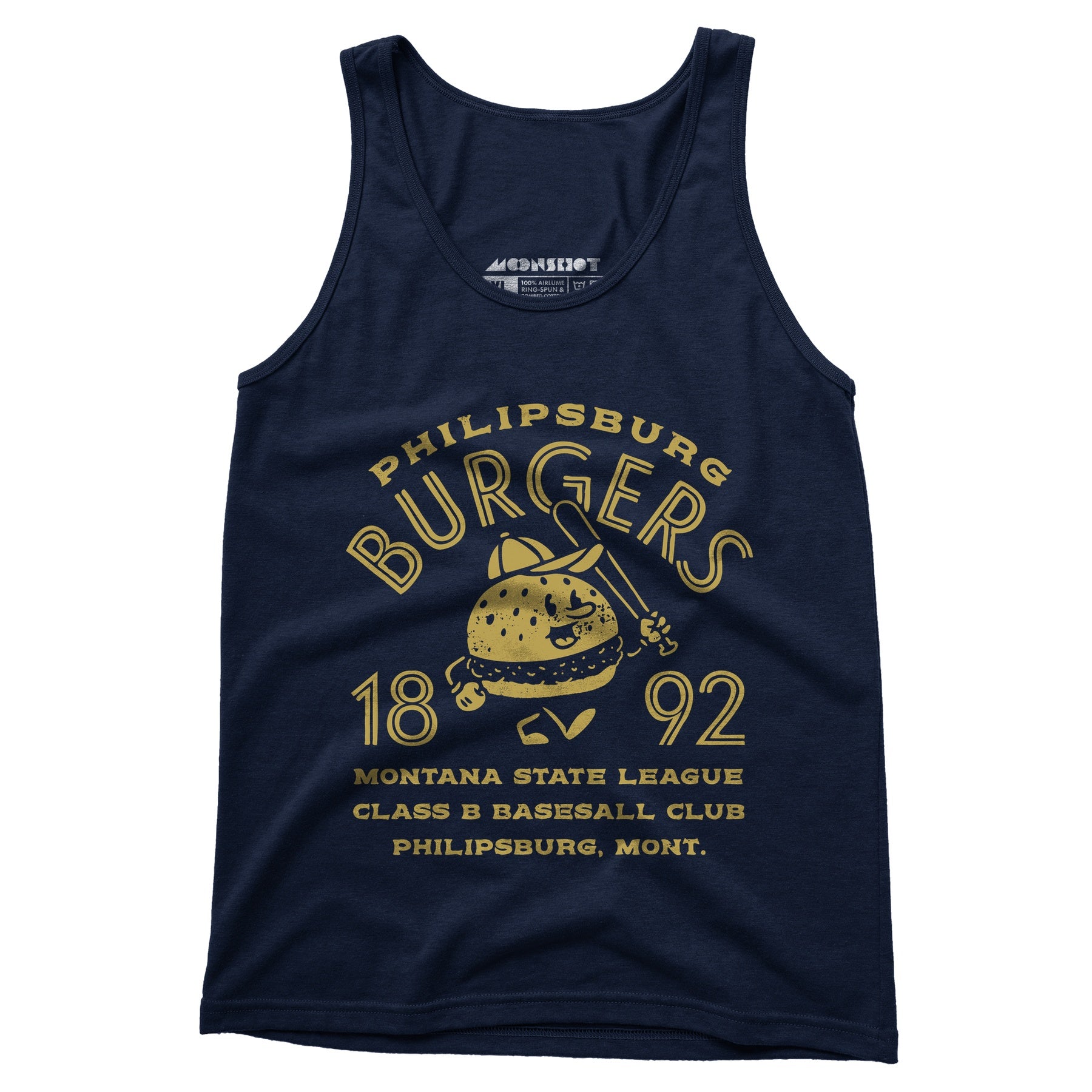 Philipsburg Burgers - Montana - Vintage Defunct Baseball Teams - Unisex Tank Top