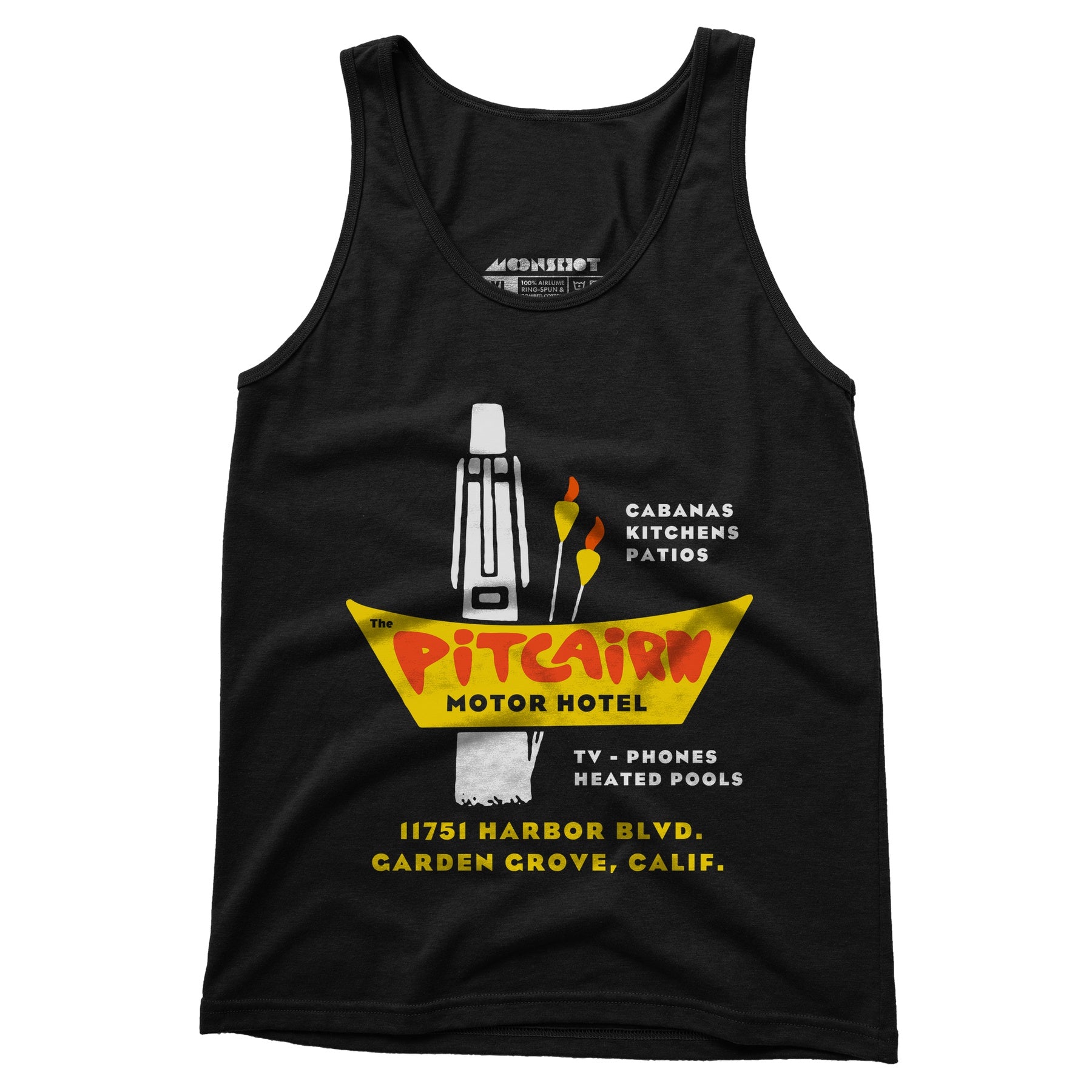 Pitcairn Motor Hotel - Garden Grove, CA - Vintage Hotel - Unisex Tank Top