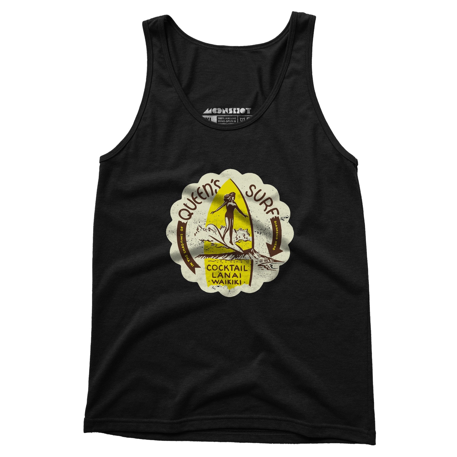 Queen's Surf - Waikiki, HI - Vintage Tiki Bar - Unisex Tank Top